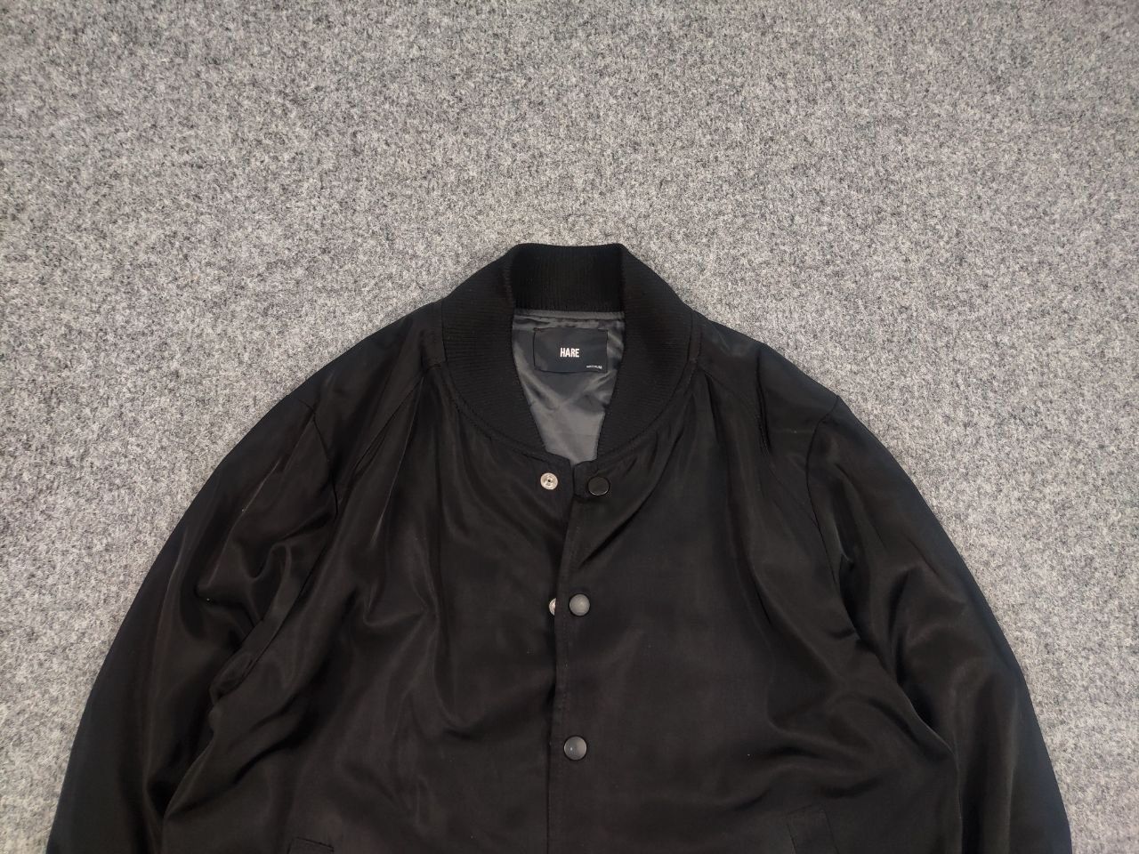 HARE Hare Japan Bomber Flight Minimalistic black Jacket Vintage Size US M / EU 48-50 / 2 - 4 Thumbnail