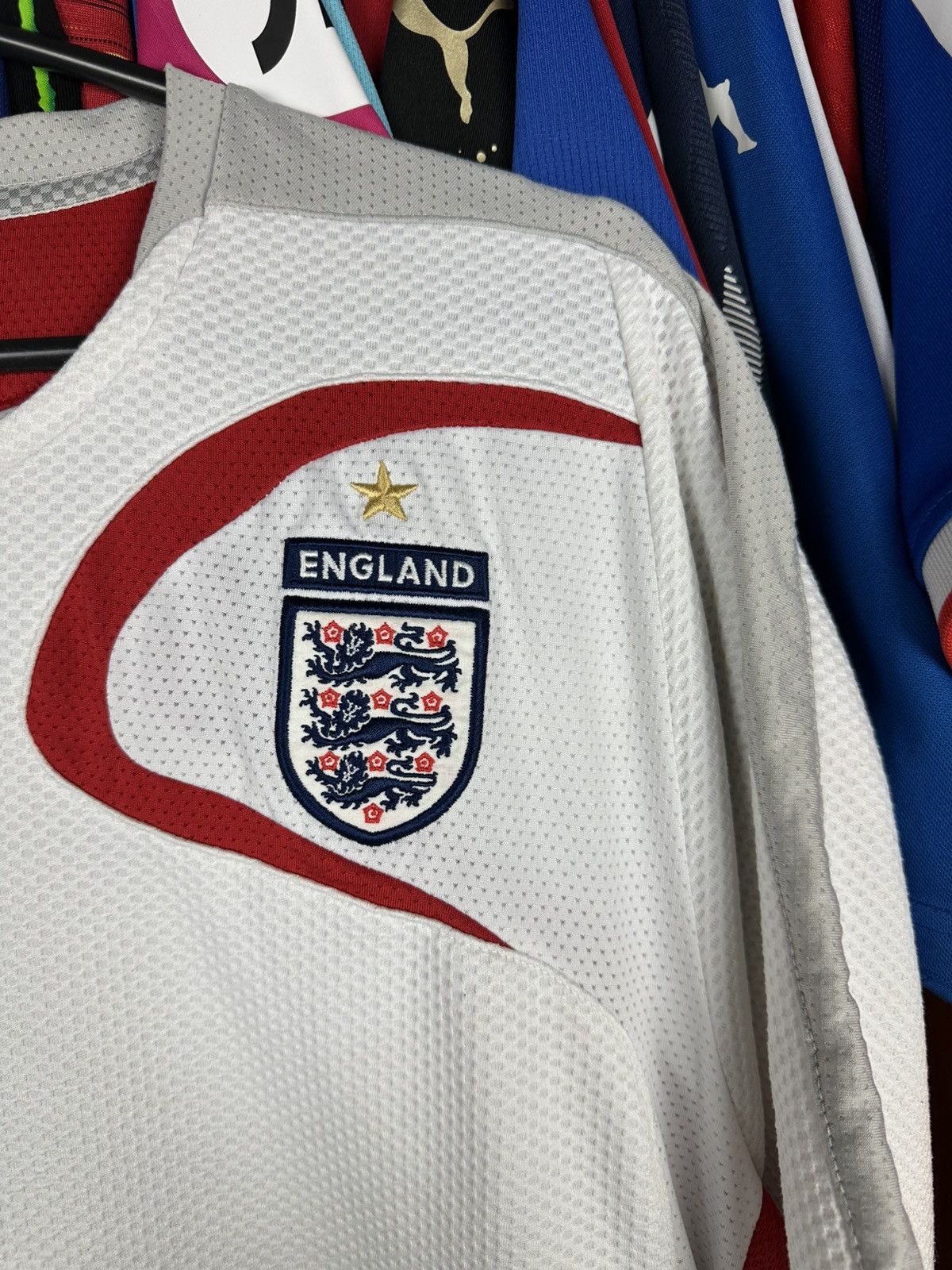 Umbro England 2005 2007 Soccer Football Shirt Jersey Umbro Size US XL / EU 56 / 4 - 3 Thumbnail
