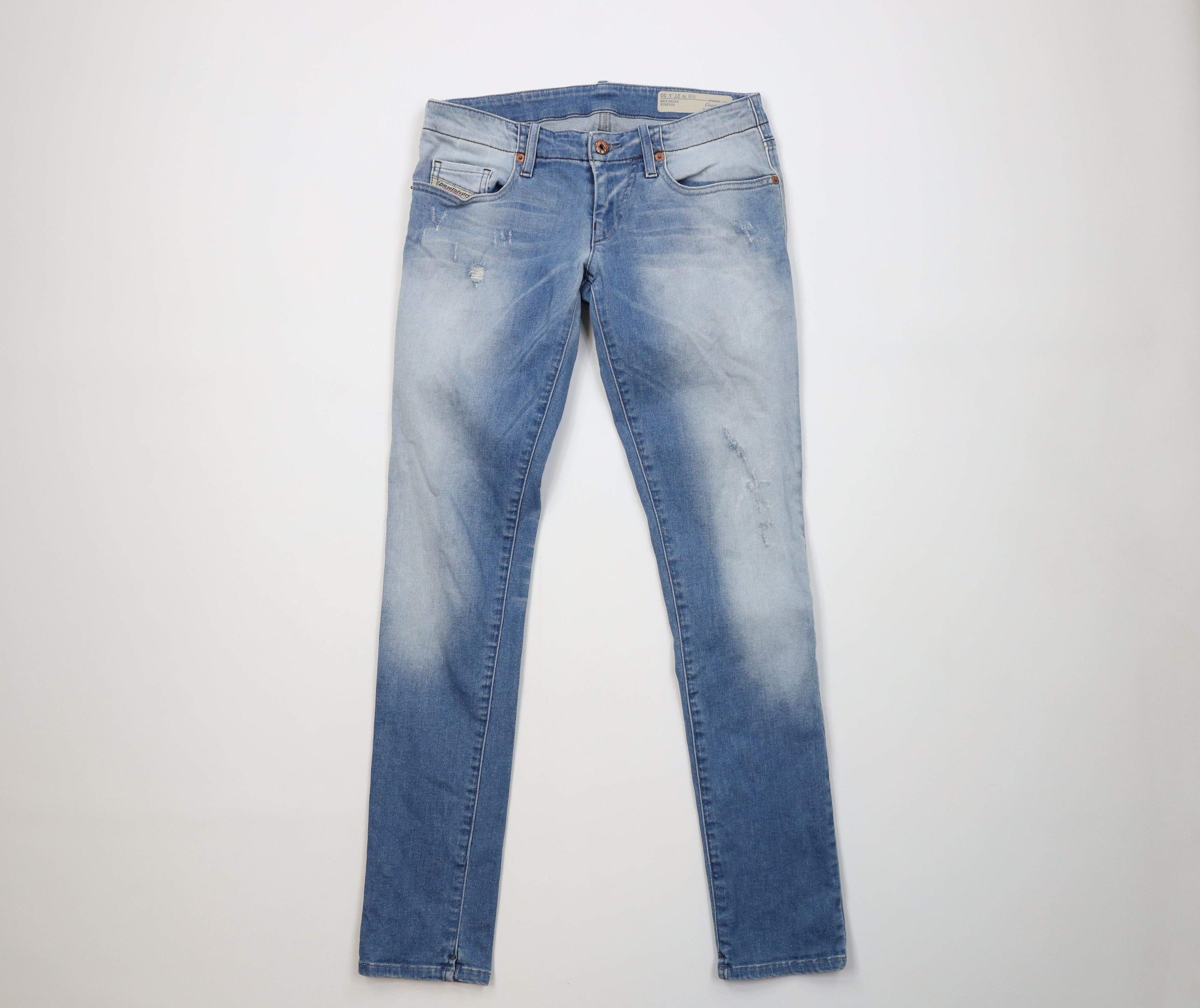 Vintage Vintage Diesel Industry Super Skinny Low Waist Jeans USA Size 27" / US 4 / IT 40 - 1 Thumbnail