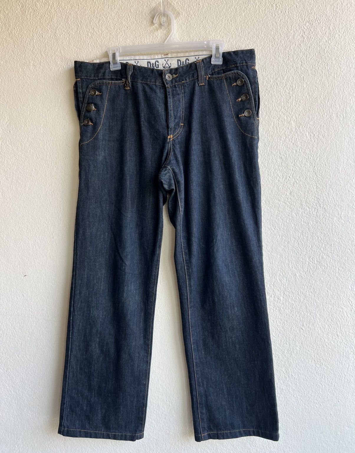 Vintage Vintage Dolce & Gabbana Magic Sailing Denim Jeans Size US 34 / EU 50 - 2 Thumbnail