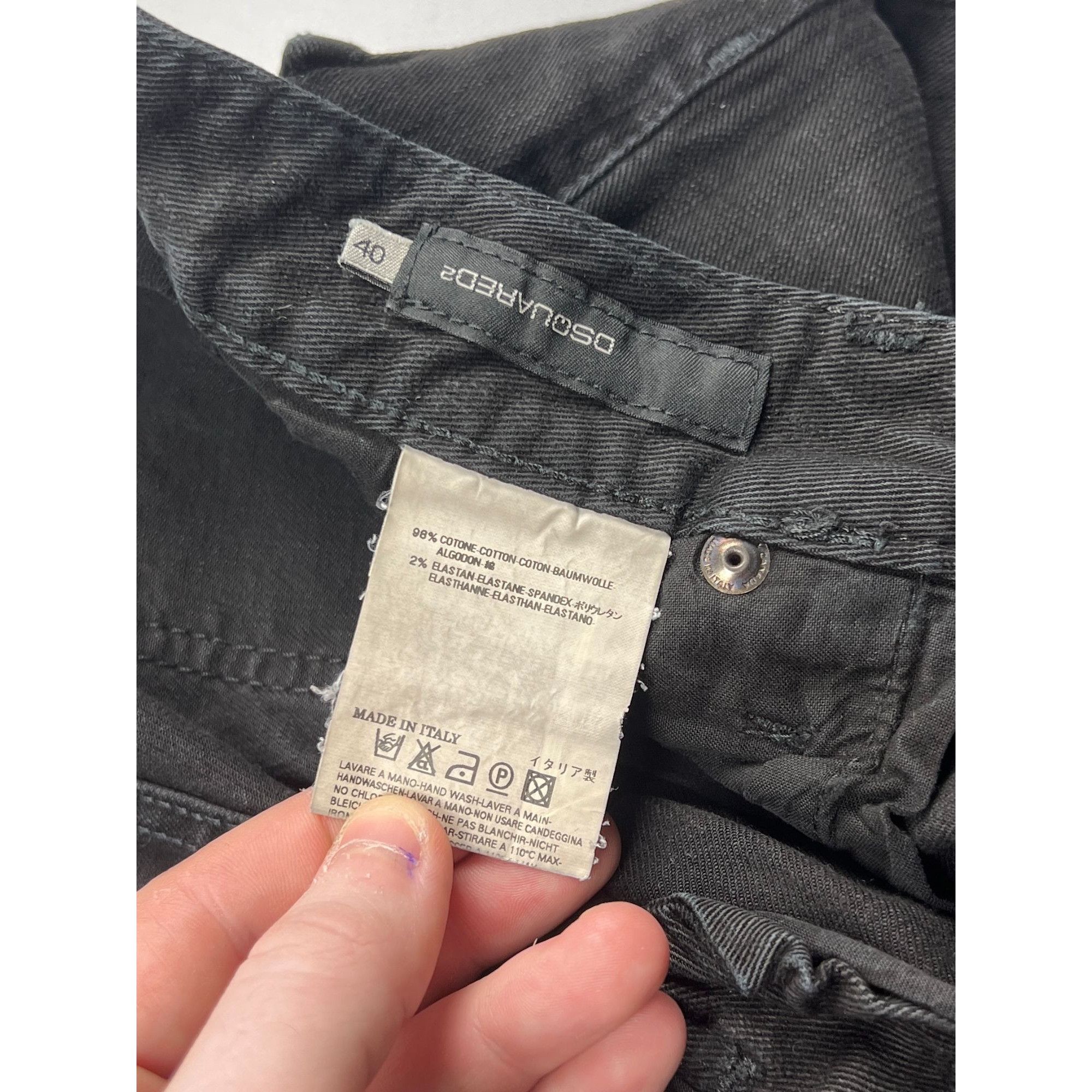Dsquared2 Dsquared2 Charcoal Black Denim Jeans Pants (Y0835) Size 27" / US 4 / IT 40 - 8 Thumbnail