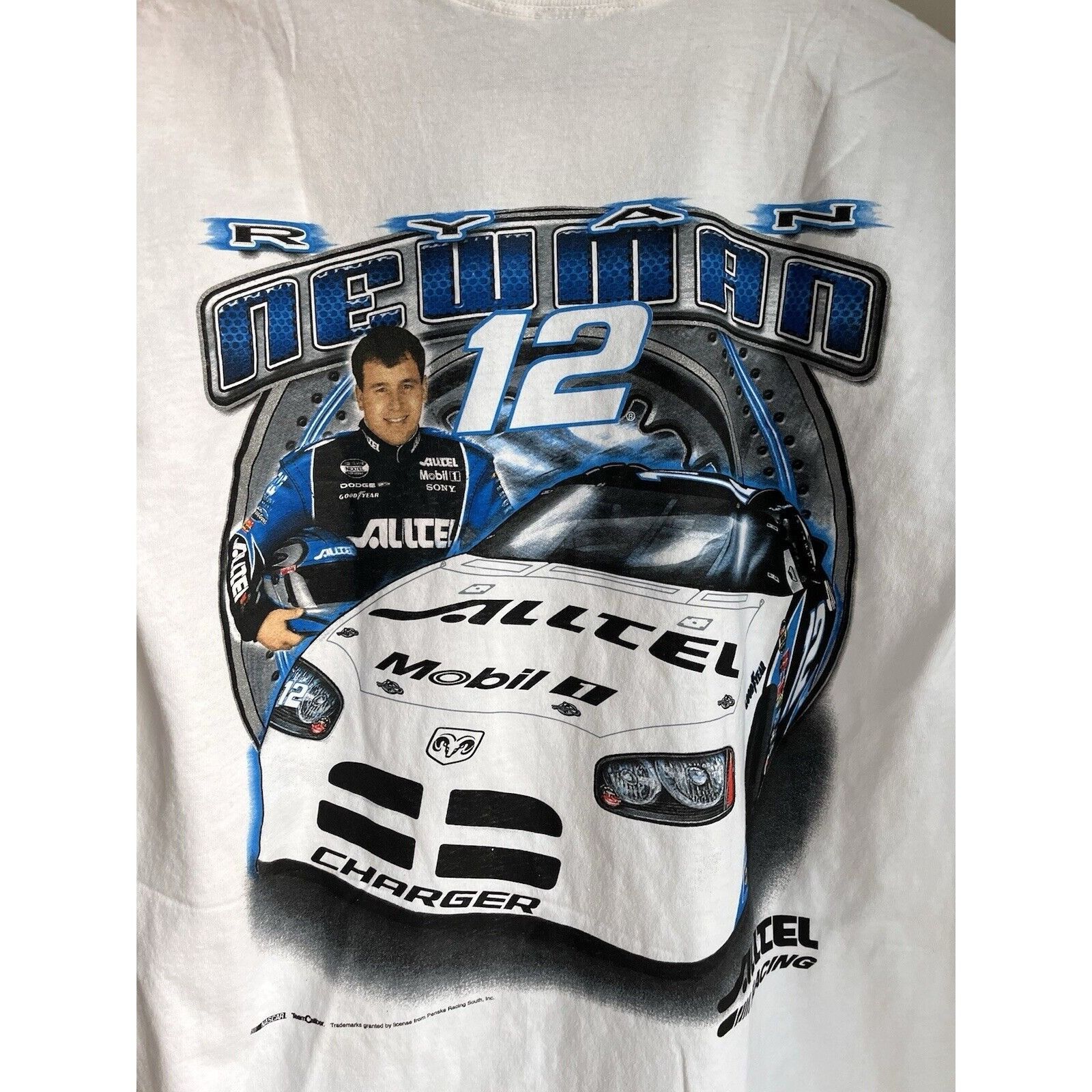 NASCAR VINTAGE NASCAR RYAN NEWMAN #12 DODGE CHARGER RACING T SHIRT Size US M / EU 48-50 / 2 - 2 Thumbnail