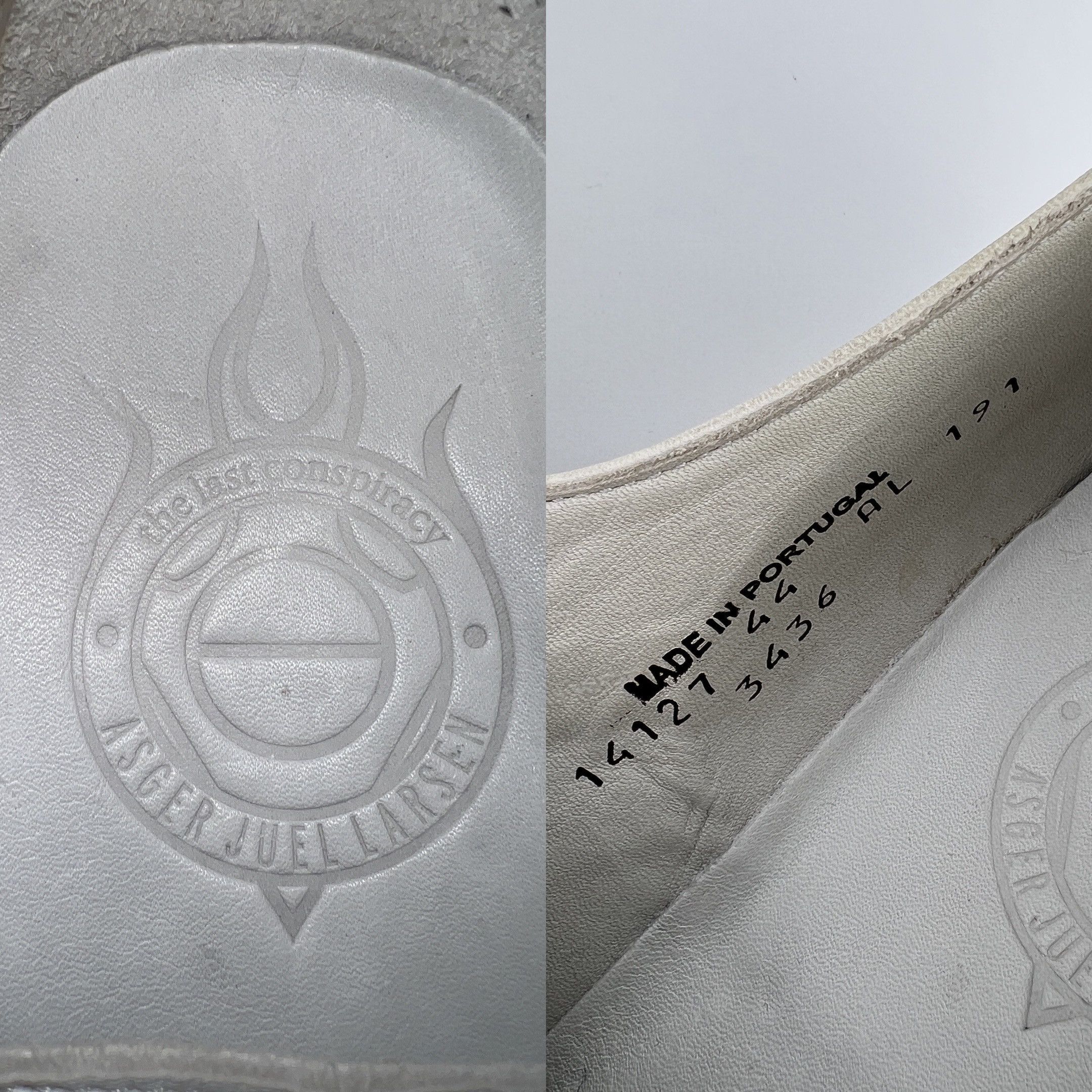 The Last Conspiracy The Last Conspiracy White Leather Painted Boots Oxford Shoes Size US 11 / EU 44 - 14 Thumbnail