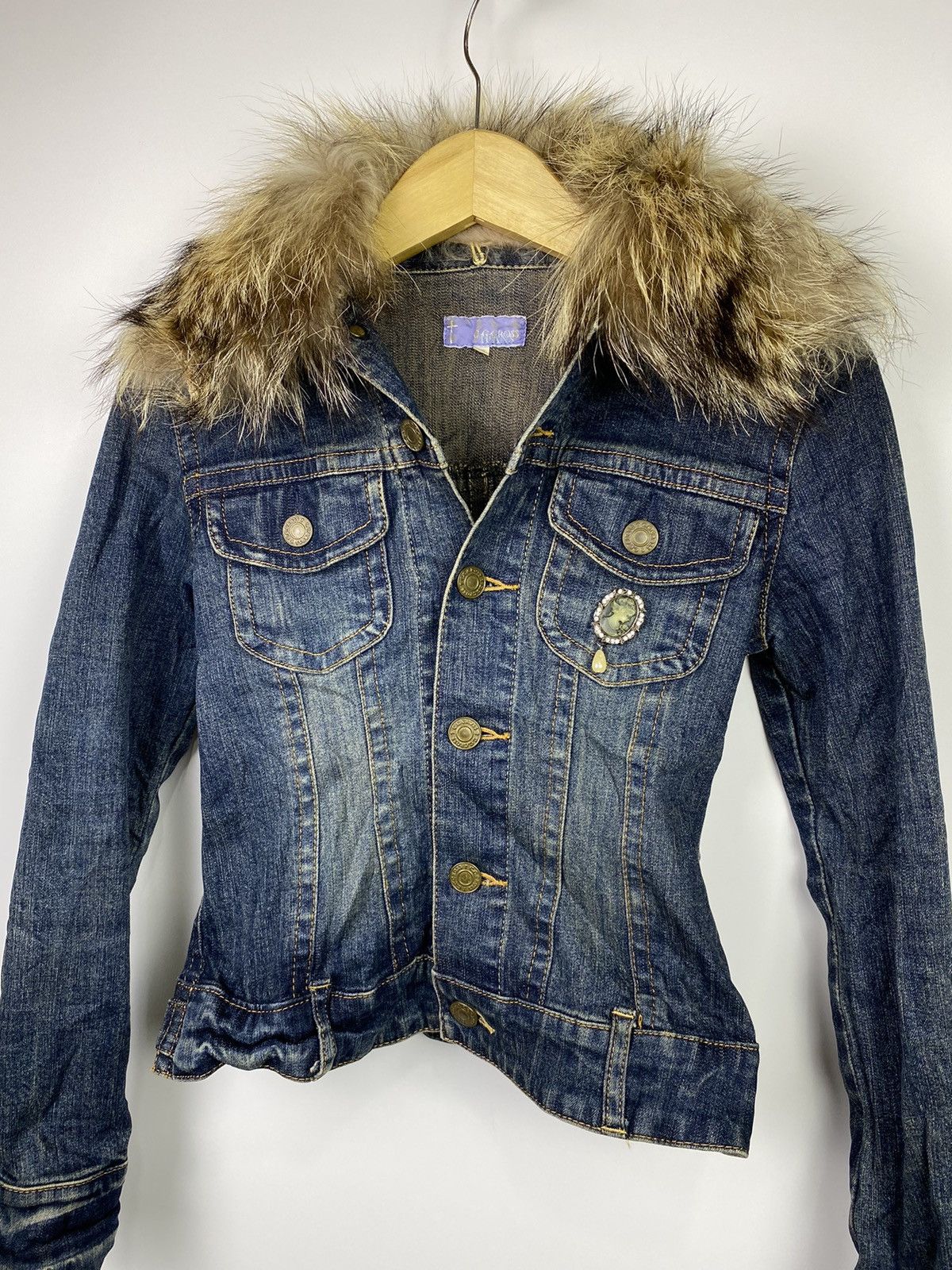 Hysteric Glamour × Japanese Brand × Le Grande Bleu (L.G.B.) Fur jacket og cross japanese brand Size US S / EU 44-46 / 1 - 2 Thumbnail