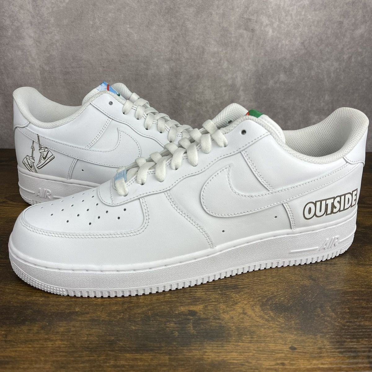 Nike NEW Nike Air Force 1 '07 Low Triple White x EYBL Peach Jam Size US 14 / EU 47 - 2 Thumbnail