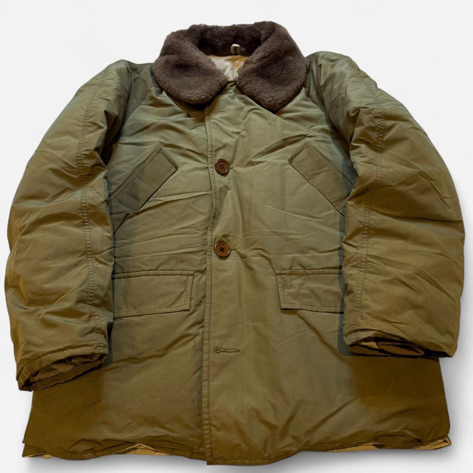 Eddie Bauer vtg 60s bauer down expedition parka shearling collar jacket Size US M / EU 48-50 / 2 - 1 Thumbnail