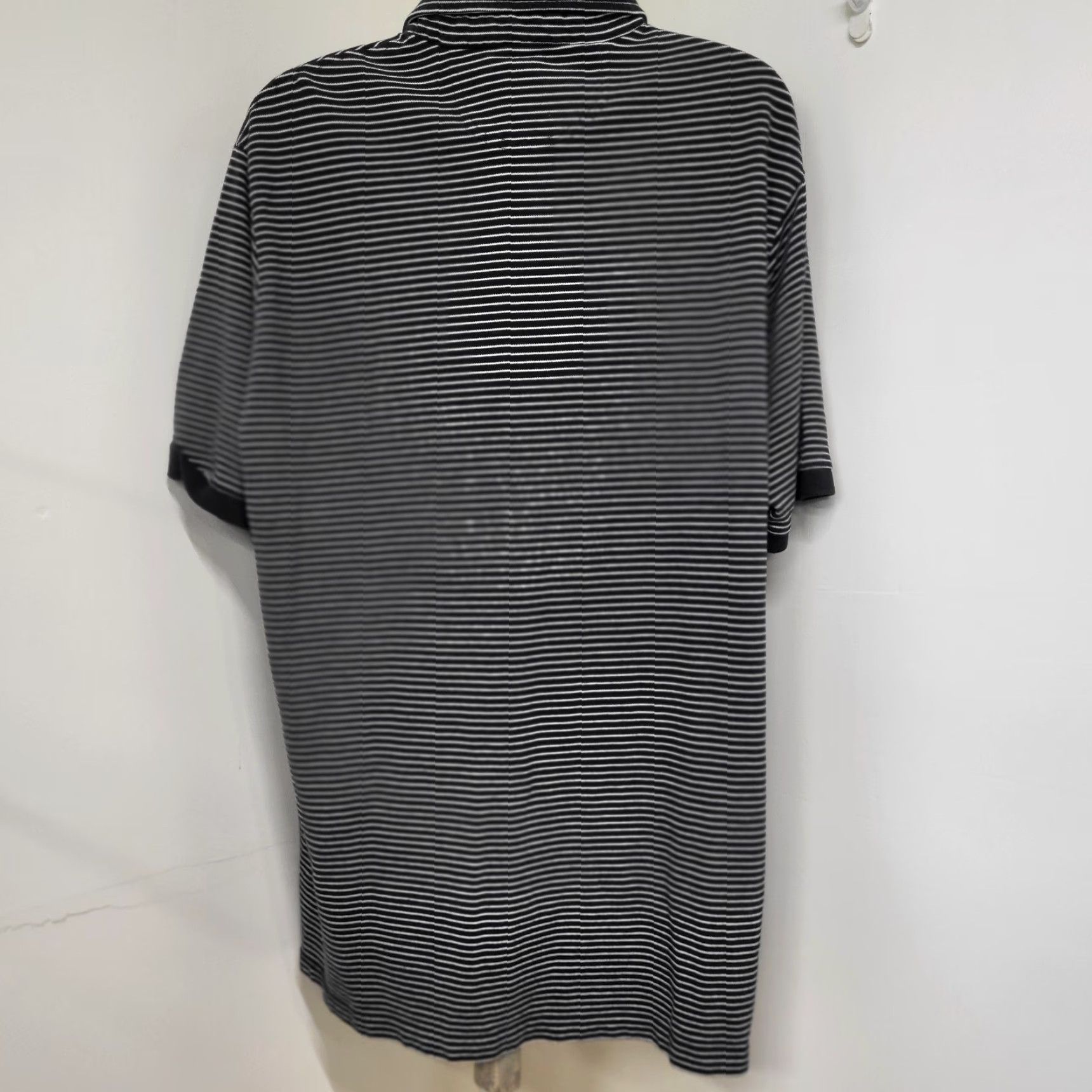 Vintage U.S. Polo Assn Shirt Men 3XLT Black White Striped Polo Tall Short Sleeve Polo Shirt Regular Fit Mens Size US XXL / EU 58 / 5 - 6 Thumbnail