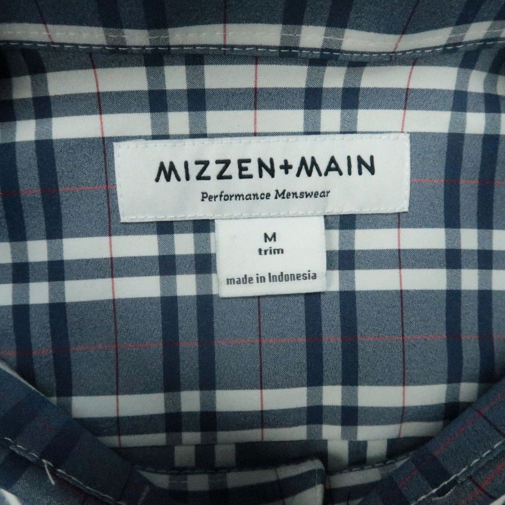 Mizzen+Main Mizzen+Main Shirt Mens Medium Blue White Plaid Long Sleeve NWT Leeward Stretch Adjusted for Search Size US M / EU 48-50 / 2 - 3 Thumbnail