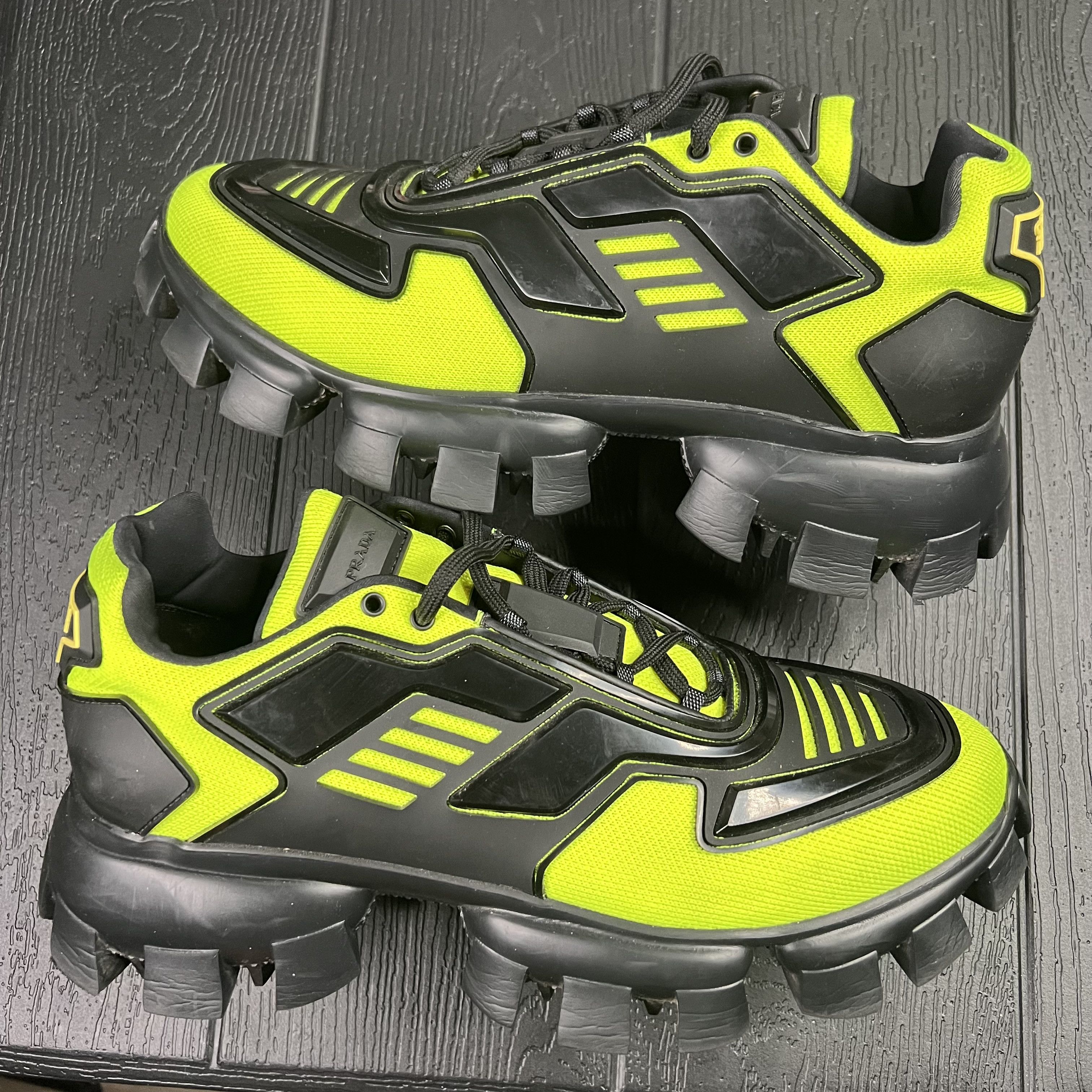 Prada Prada Cloudbust Thunder Black Neon Green Size US 10 / EU 43 - 2 Thumbnail