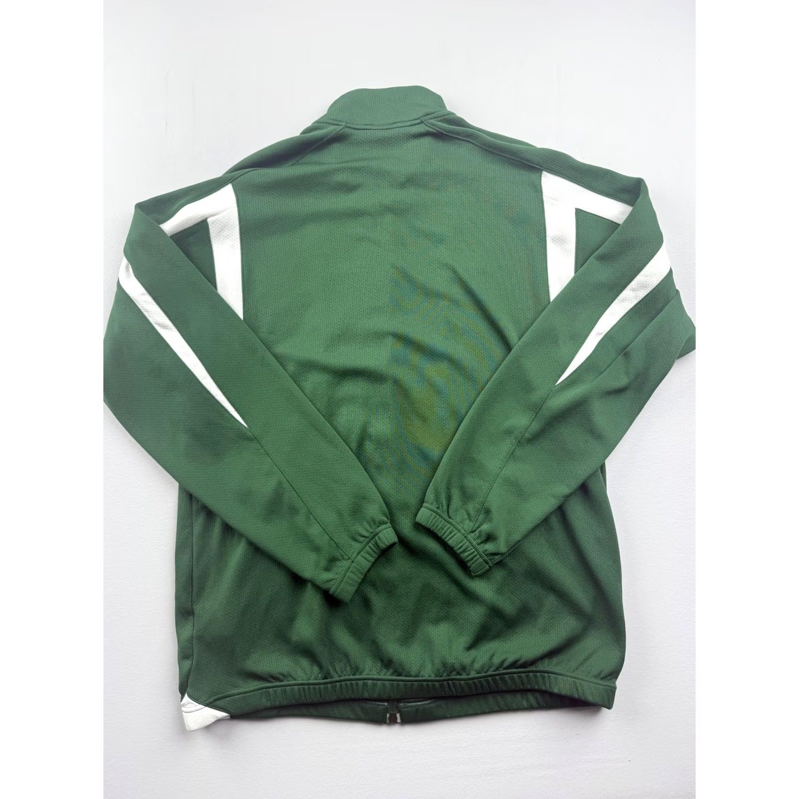 Nike Nike FIT DRY Track Jacket Mens Large Green Full Zip Colorblock Athletic Size US L / EU 52-54 / 3 - 2 Thumbnail