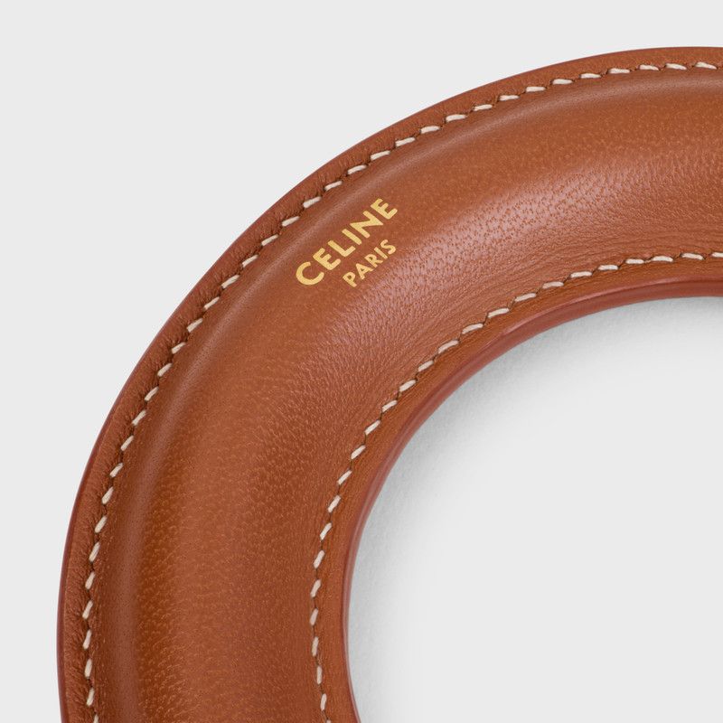 Celine o1loc1c0226 Size :OS/Celine Bangle Lambskin in Brown/Tan Size ONE SIZE - 4 Thumbnail