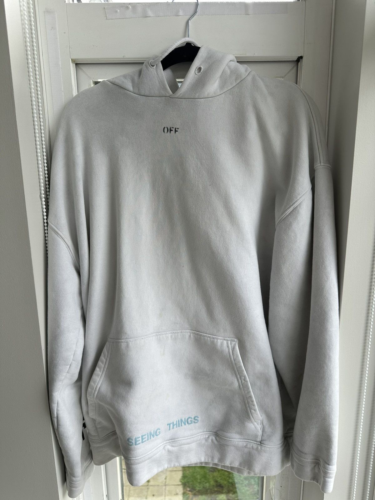 Off-White Off - White “Seeing Things” Oversized Hoodie Size US S / EU 44-46 / 1 - 5 Thumbnail