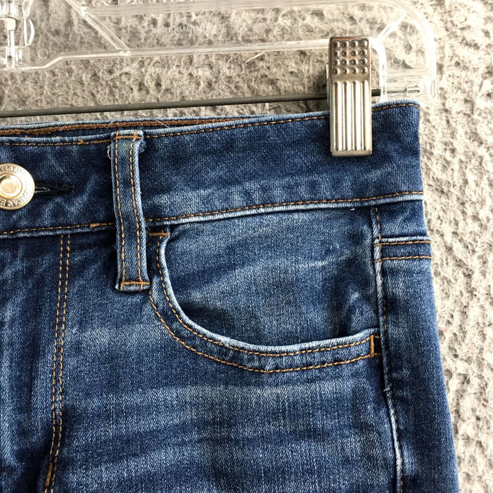 American Eagle Outfitters American Eagle Jegging Jeans Women 2 Long Blue Denim Mid Rise Distressed Zip Fly Jeans Womens 2 Long Blue Denim Mid Rise Distressed Zip Fly Size 26" / US 2 / IT 38 - 4 Thumbnail