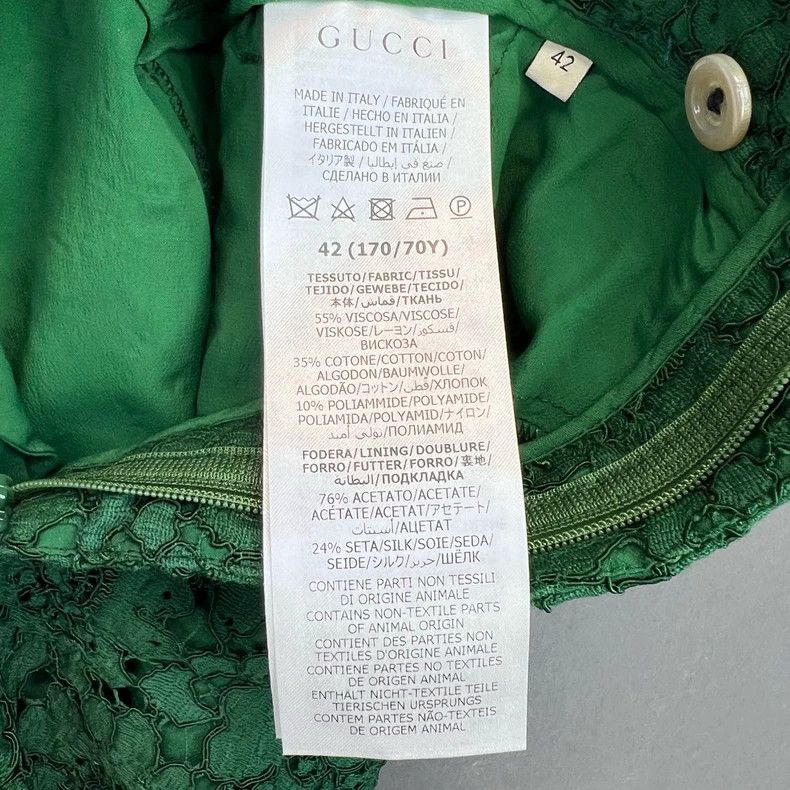 Gucci GucciGreen high-waisted lace shorts 2503-Nextarrow Size 27" / US 4 / IT 40 - 4 Thumbnail