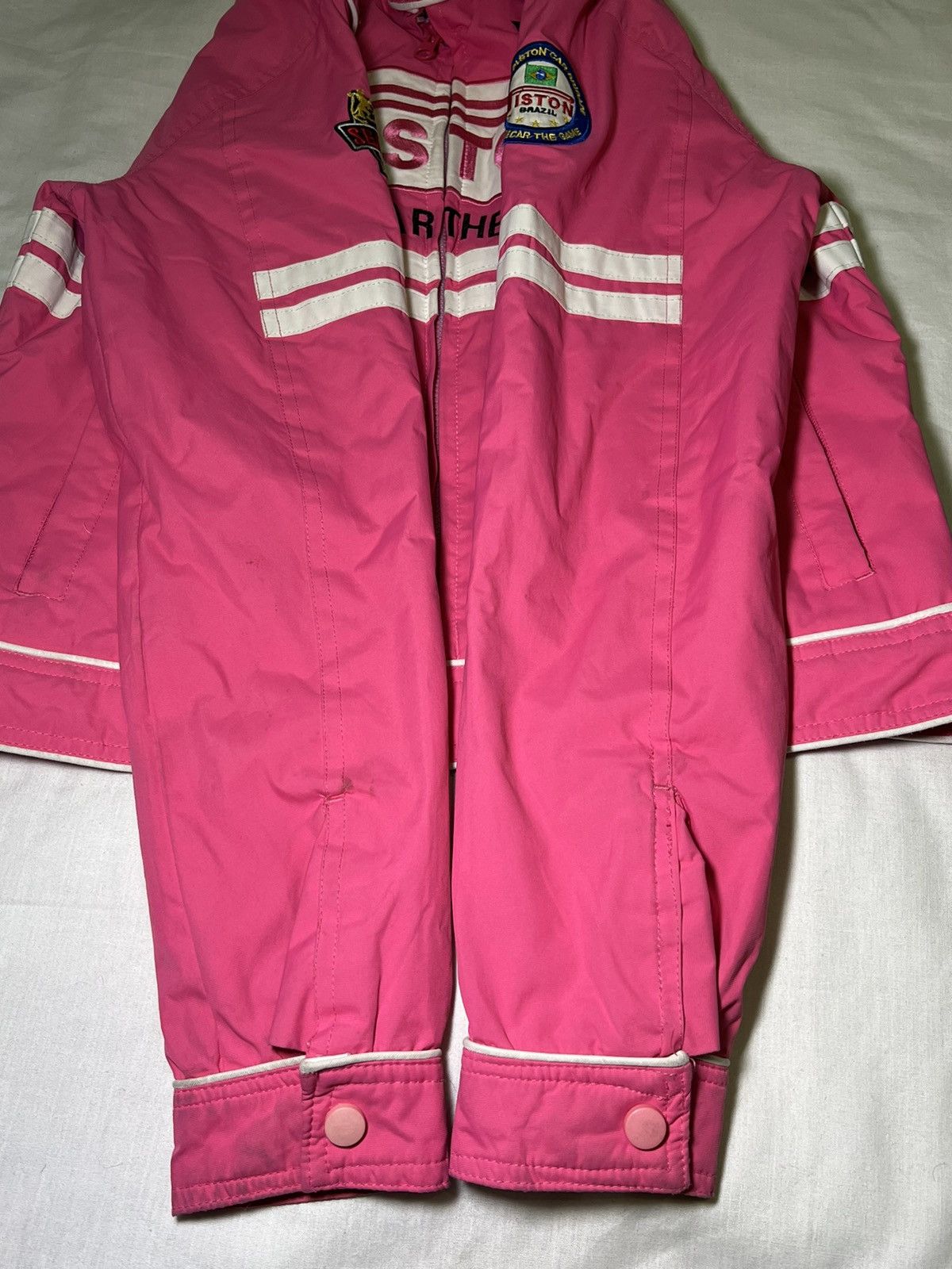 Vintage Vintage racing F1 Fiston Brasil nylon jacket NASCAR Size US XXS / EU 40 - 11 Thumbnail