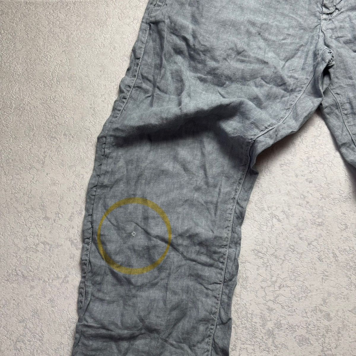 Stone Island Stone Island Men’s Linen Massimo Osti Light Blue Pants Size US 34 / EU 50 - 4 Thumbnail