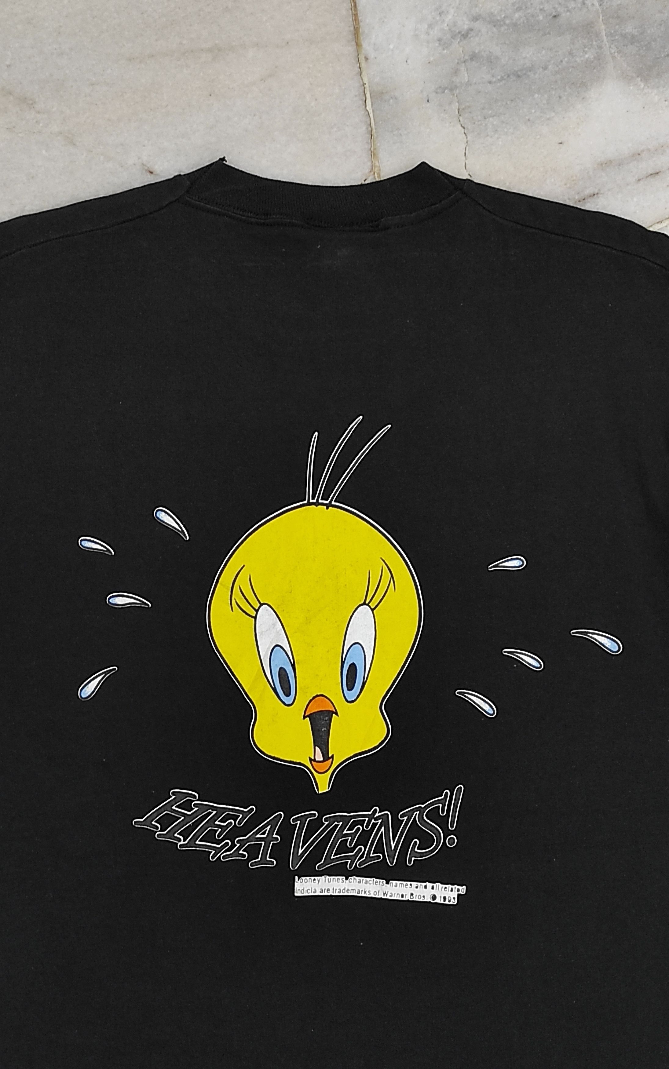 Cartoon Network RARE VINTAGE 1993 LOONEY TUNES TWEETY BIRD HEAVENS! TEE Size US L / EU 52-54 / 3 - 8 Thumbnail