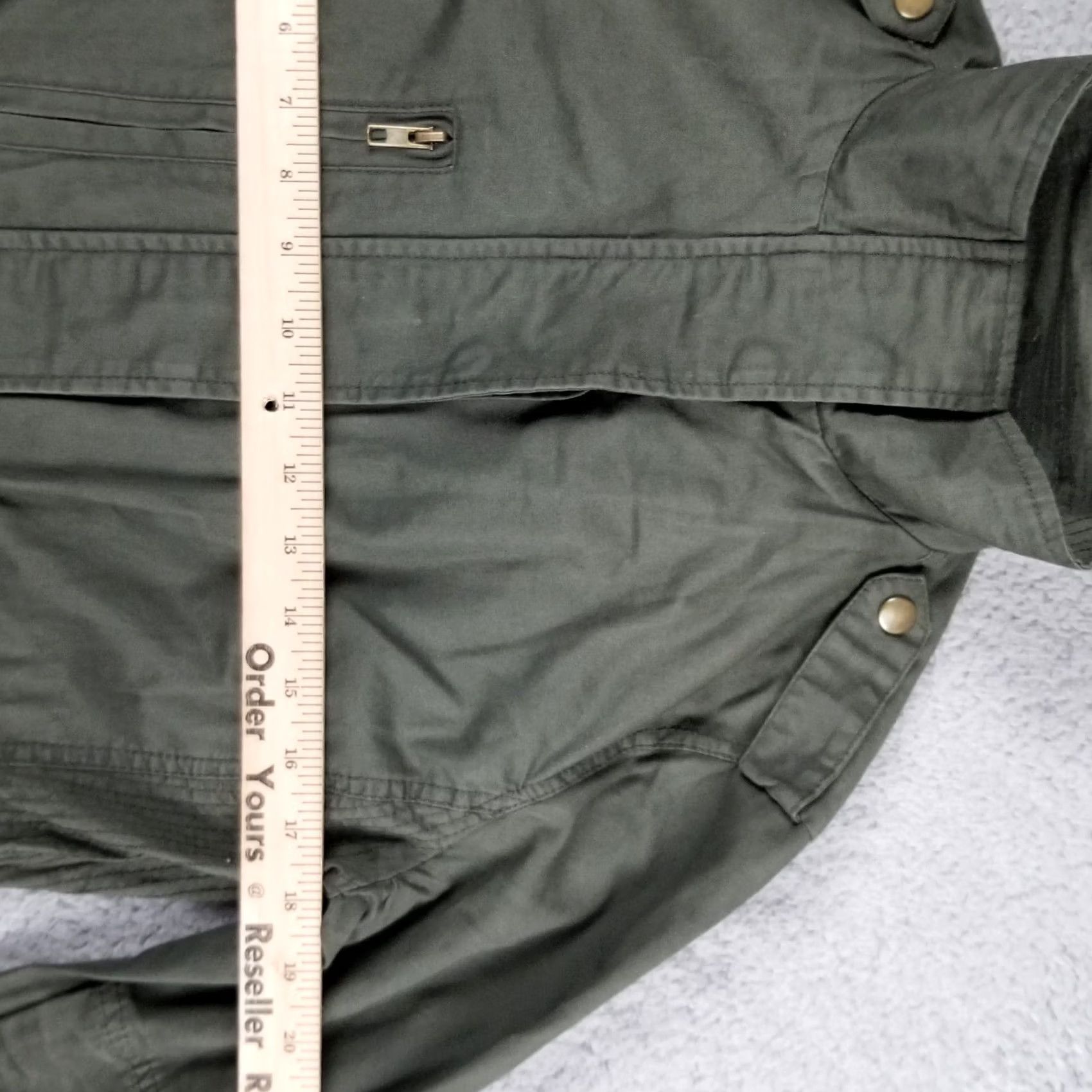 Vintage Wyldr Moto Style Army Zip Up Jacket Women's Size Small Green Military Jacket, Zipper, Breathable, 90s Theme, Regular Fit, Fall Winter, Women Size S / US 4 / IT 40 - 5 Thumbnail