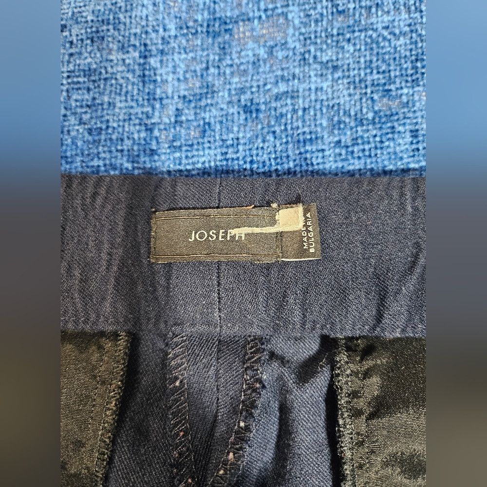Joseph JOSEPH Navy Blue Capri Trousers Pants Side Leg Buttons 40 M Size 30" / US 8 / IT 44 - 4 Thumbnail