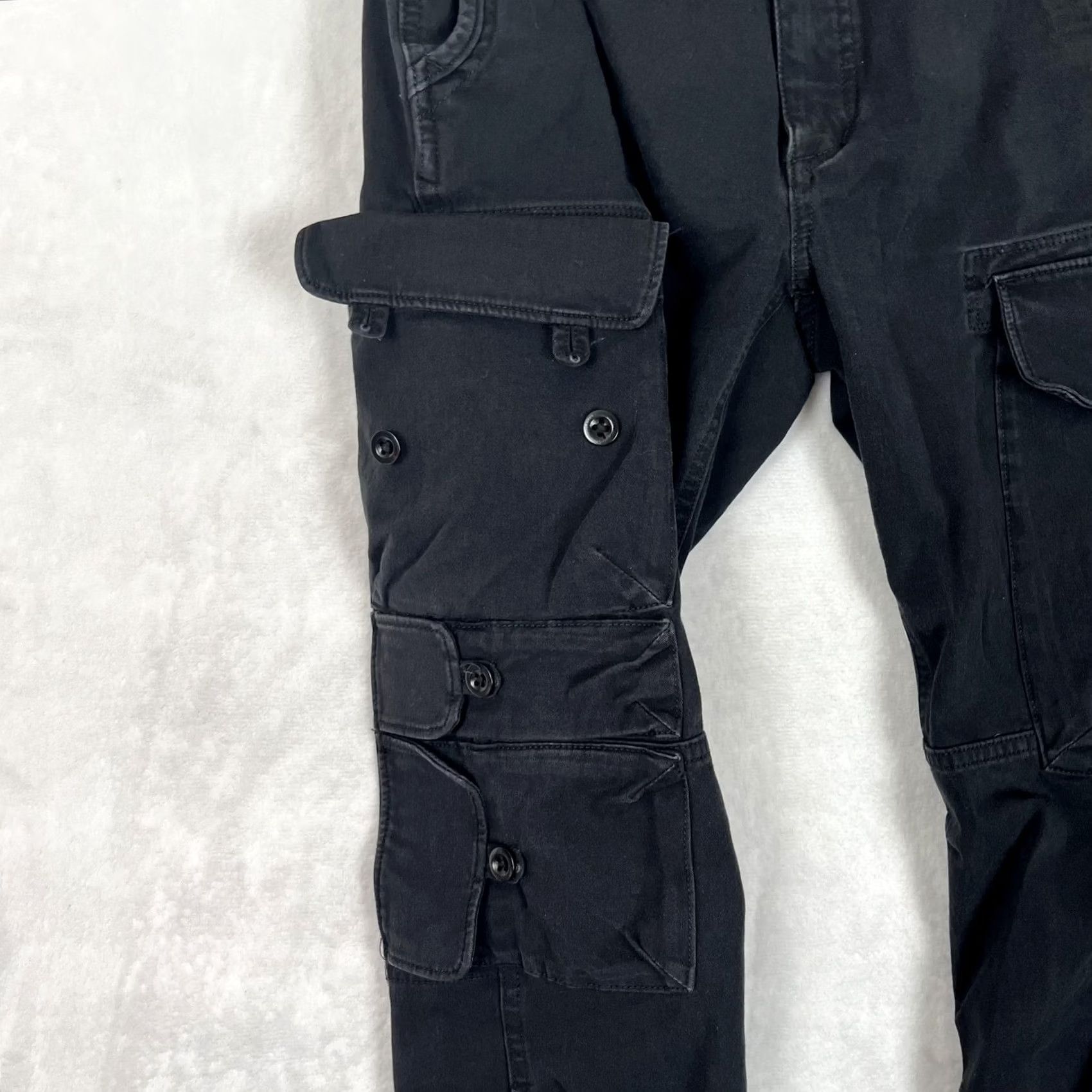 Polo Ralph Lauren Ralph Lauren Sport Cargo Pants Womens 6 Black Ankle Zip Utility Slim Pockets Zipper Twill Cap Size 28" / US 6 / IT 42 - 3 Thumbnail