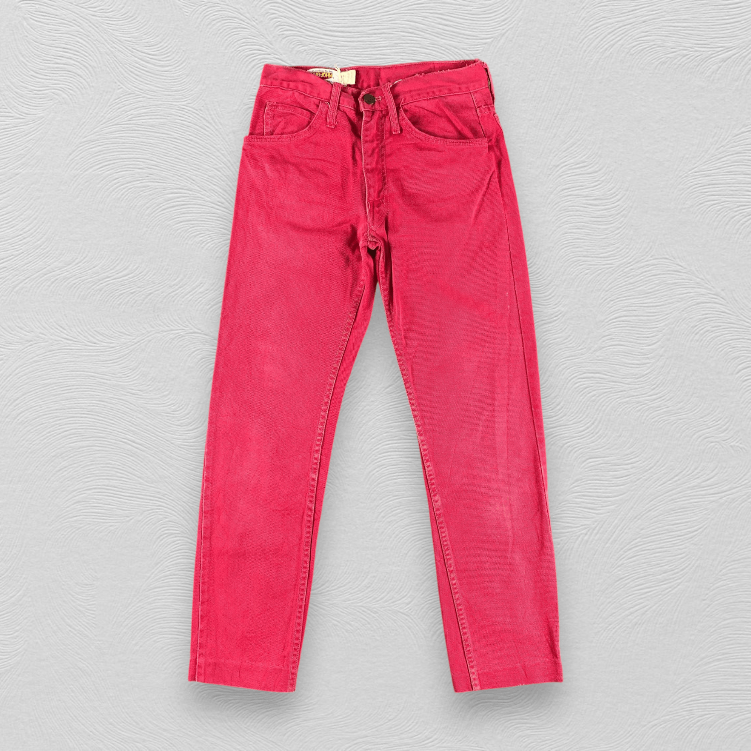 Vintage Vintage Big John Jeans Red Denim KJ3408 Size US 27 - 1 Thumbnail