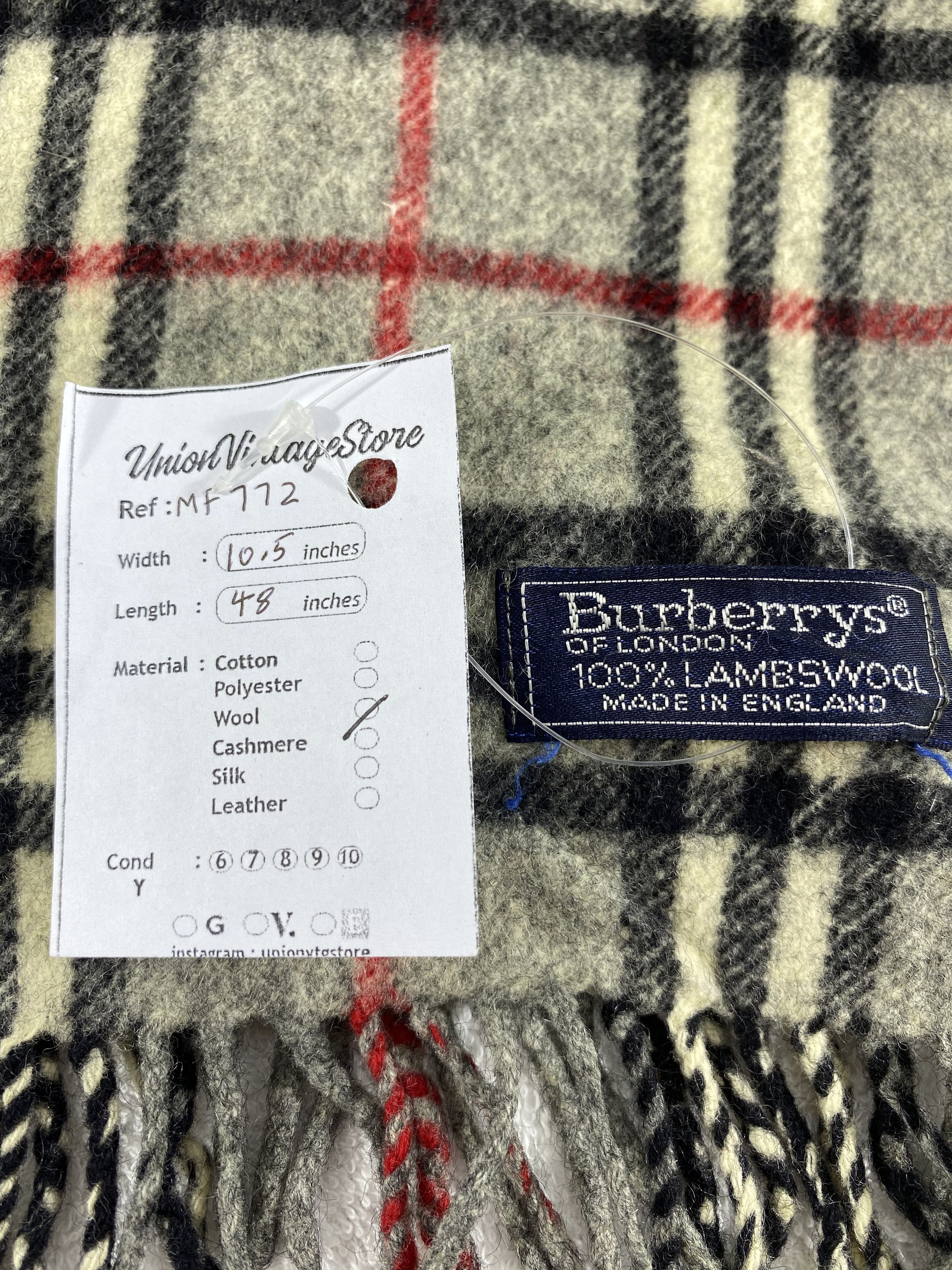 Burberry Vintage Burberry Scarf/Muffler/Neckwear MF772 Size ONE SIZE - 4 Thumbnail
