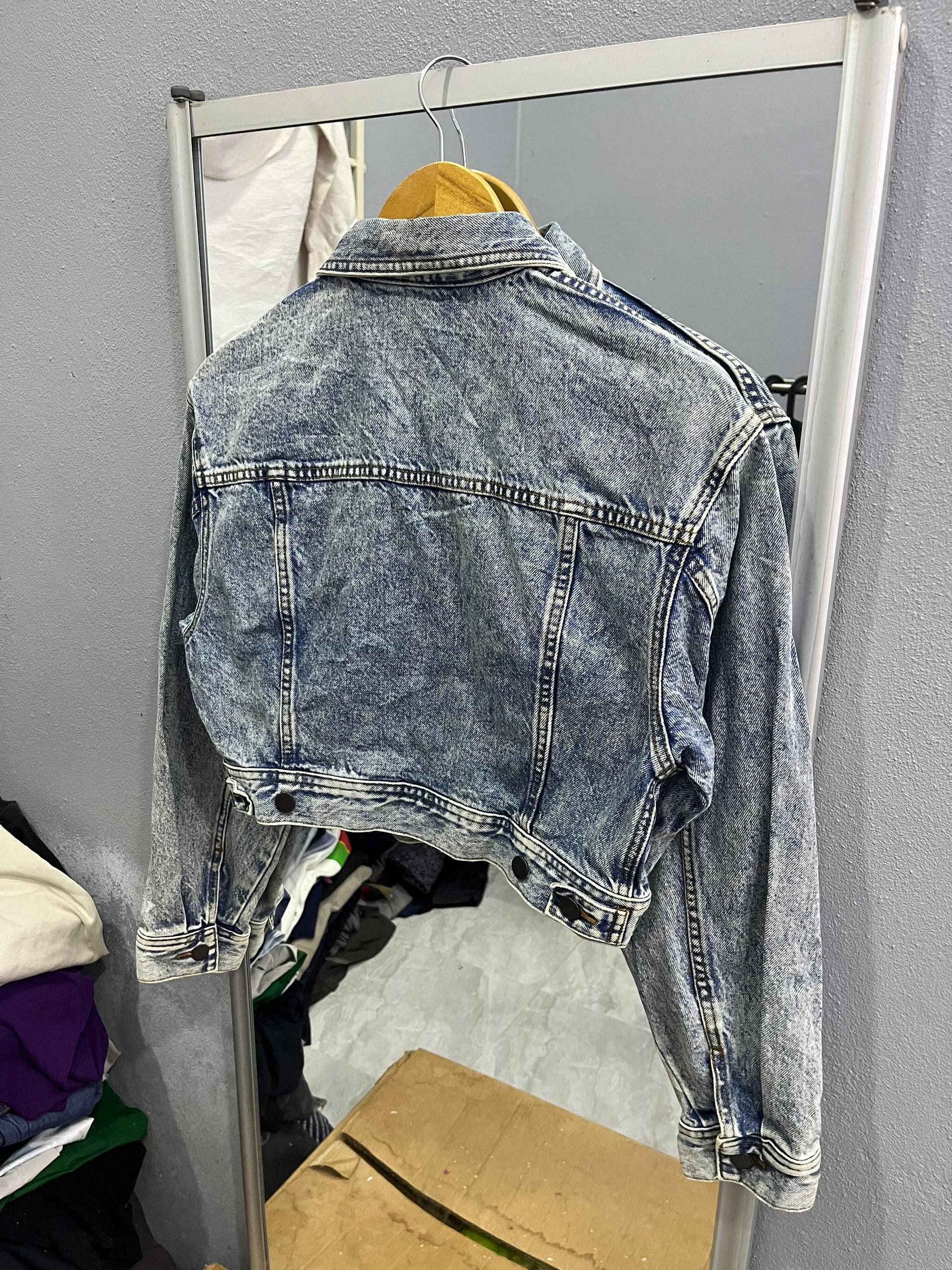 GU GU Cropped Denim Jacket Acid Wash Japan Size S / US 4 / IT 40 - 11 Thumbnail