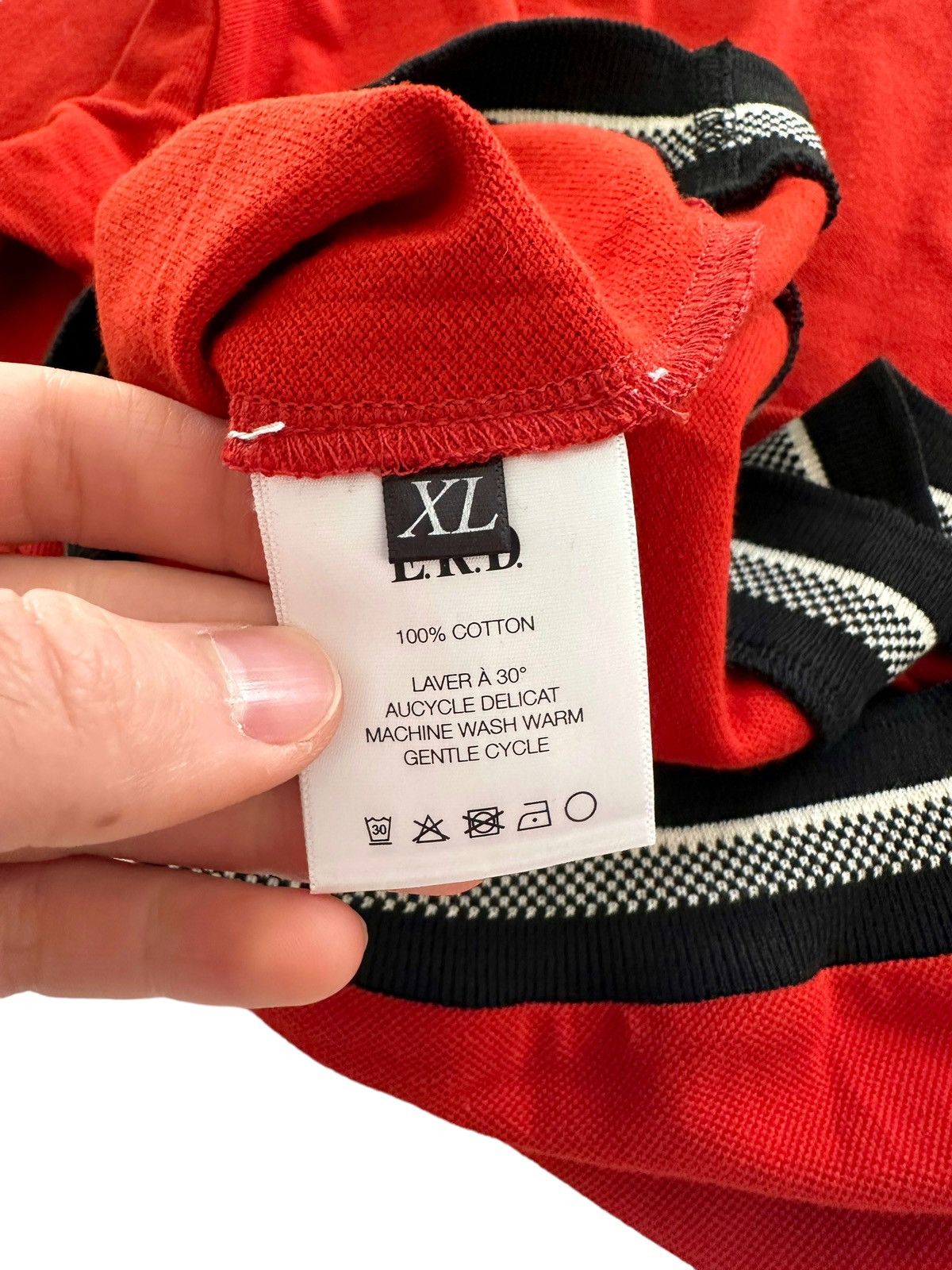 Enfants Riches Deprimes FW2018 Runway Red Layer Pique V Knit Size US XL / EU 56 / 4 - 7 Thumbnail