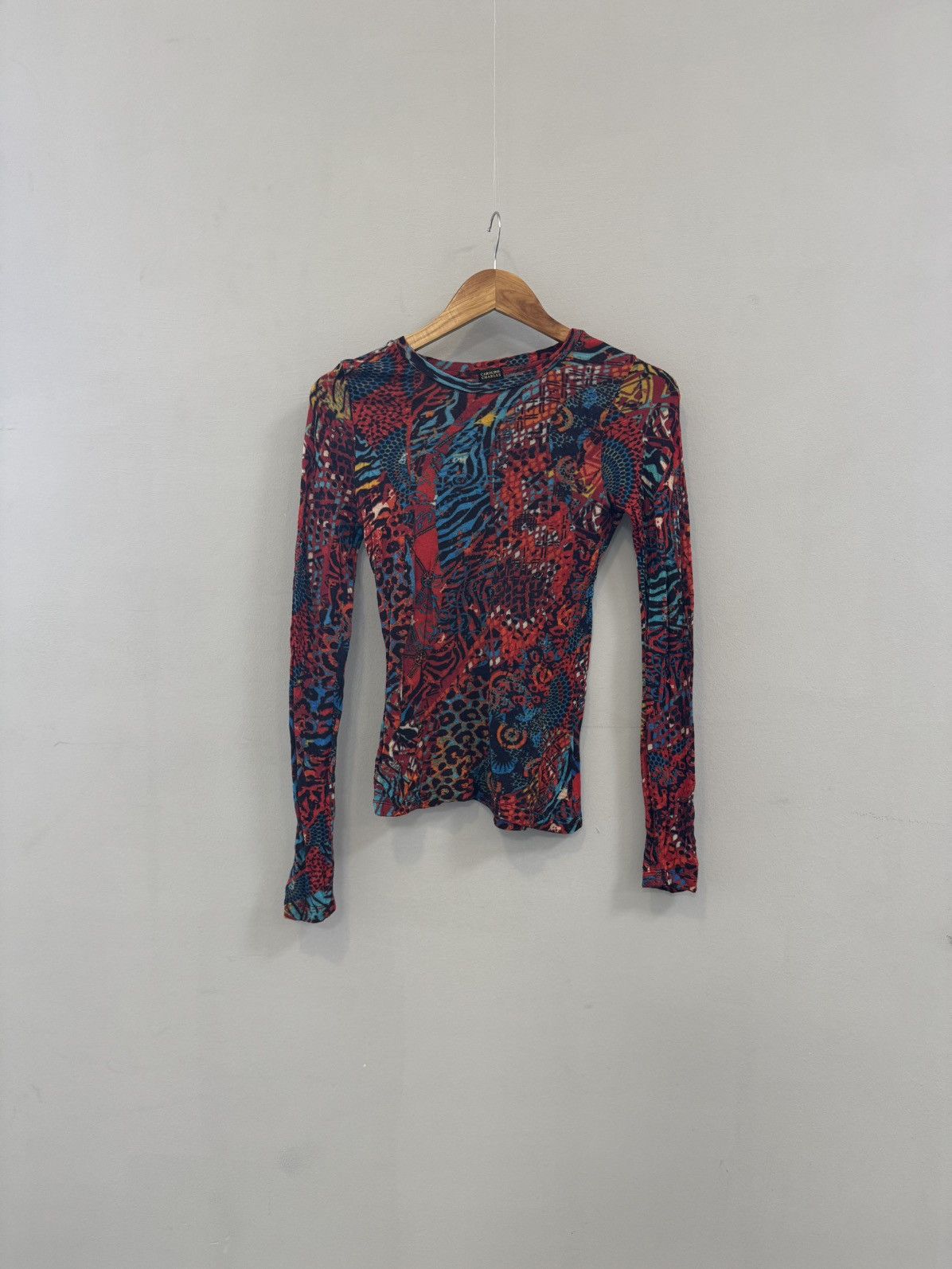 Japanese Brand × Vintage Vintage Mesh Top Engraving like Cashmere Size M / US 6-8 / IT 42-44 - 1 Thumbnail