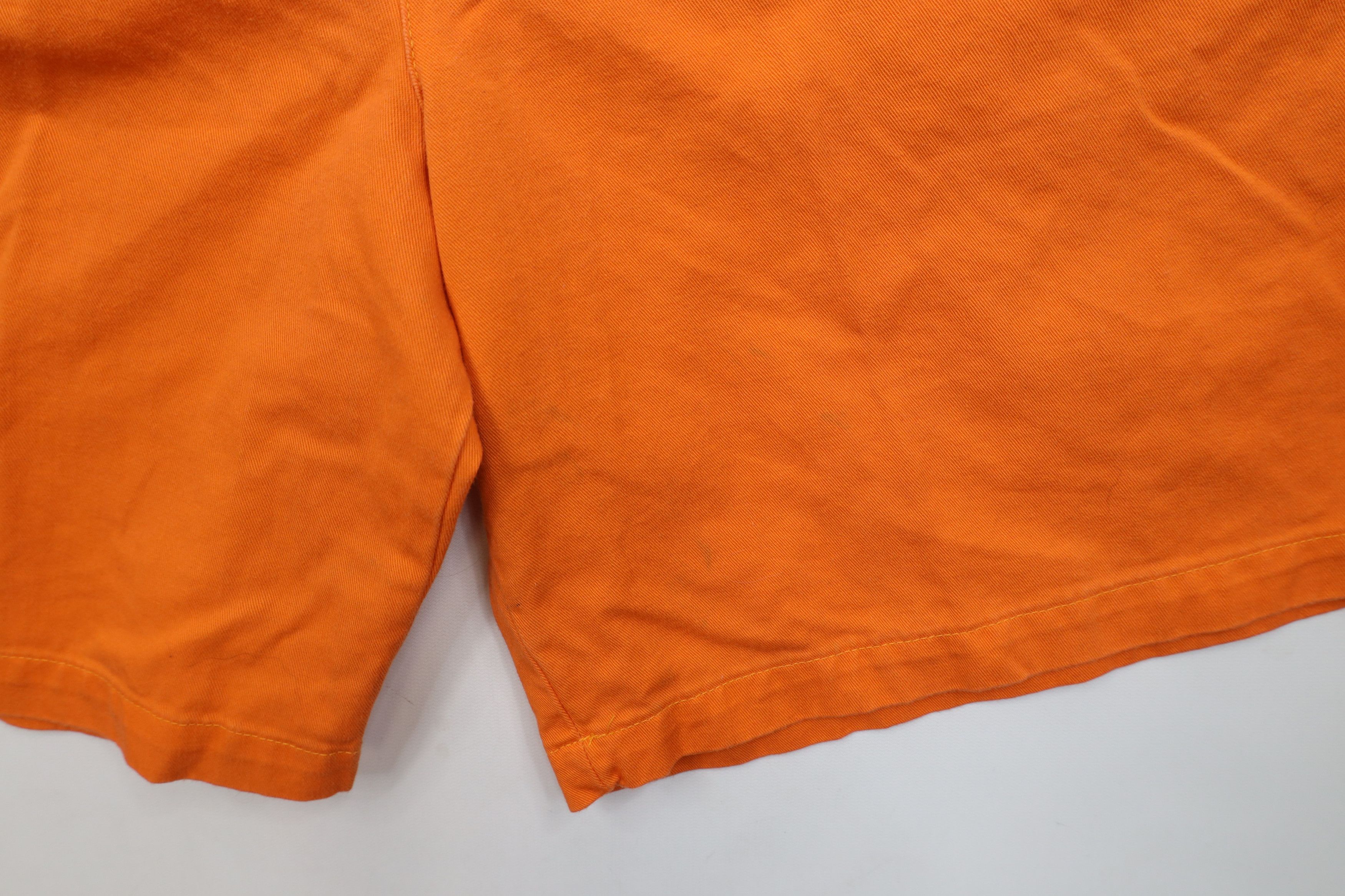 J.Crew × Vintage Vintage 90s J Crew Cotton Above Knee Shorts Orange USA Size US 34 / EU 50 - 5 Thumbnail