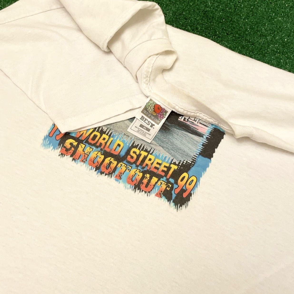 Vintage VINTAGE 90s Hot Rod Drag Street Racing Orlando Shoot Out Shirt XL Men White NASCAR 1999 Size US XL / EU 56 / 4 - 2 Thumbnail