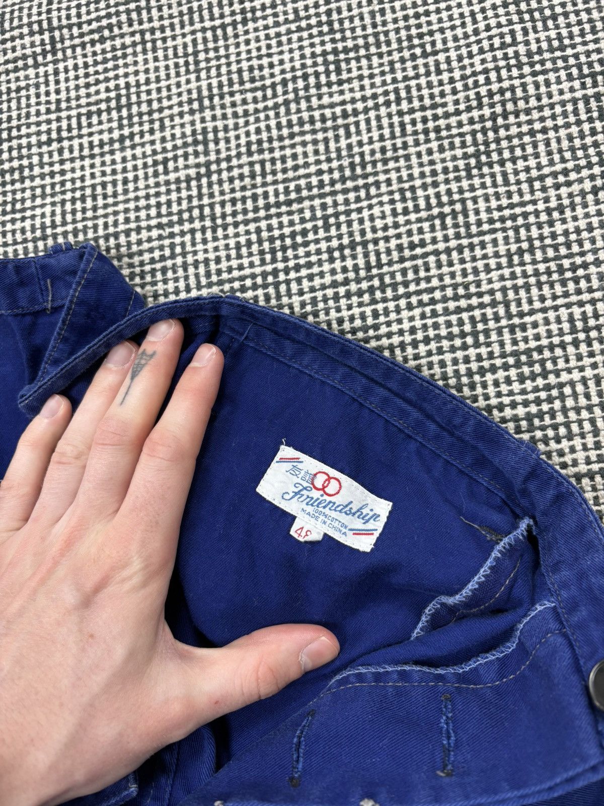 Le Laboureur 70s vintage French chore pants work trousers cargo Size US 32 / EU 48 - 6 Thumbnail