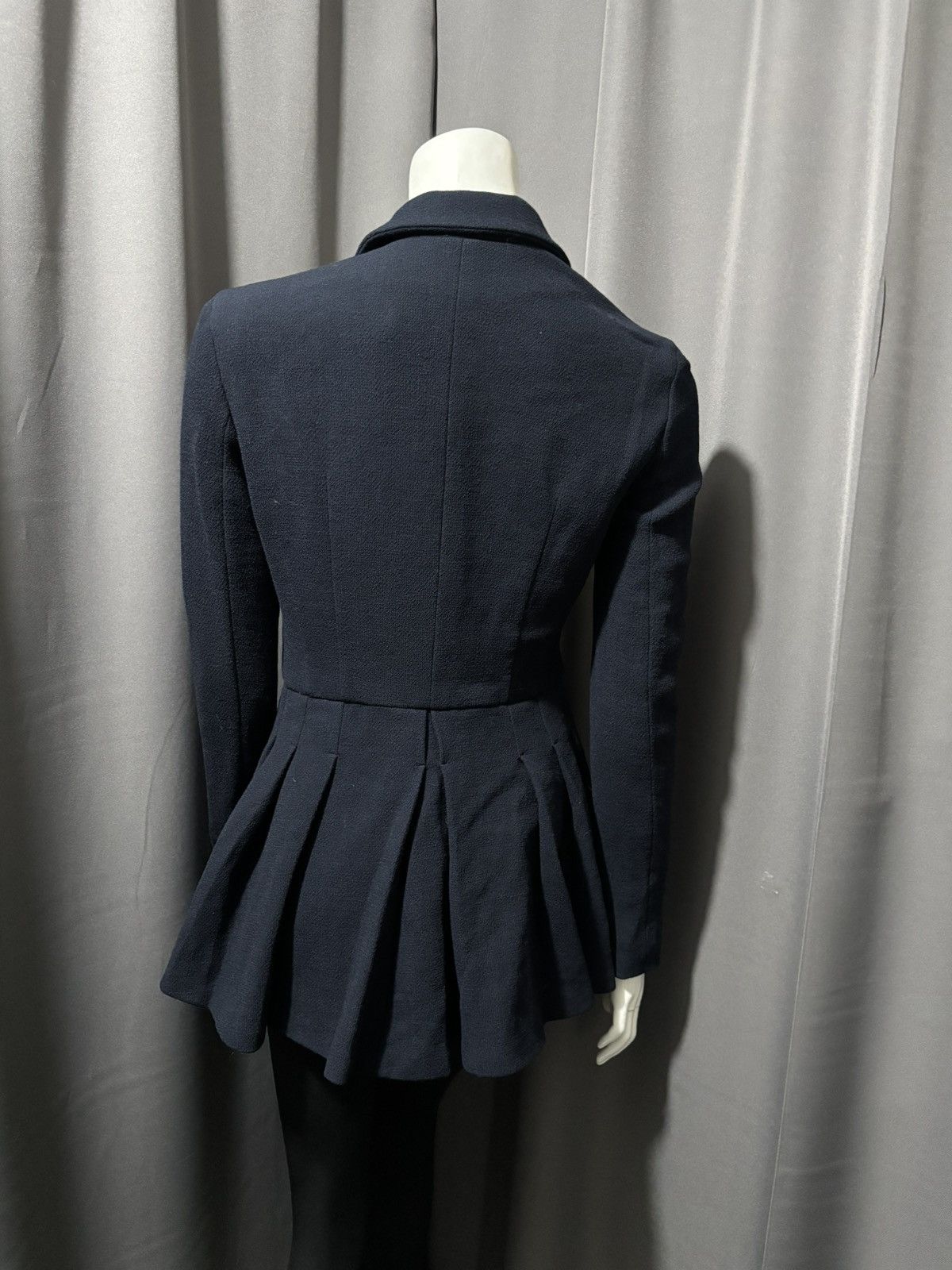 Dior Resort 2016 Dior by Raf Simons Pleated Peplum Jacket Size M / US 6-8 / IT 42-44 - 4 Thumbnail
