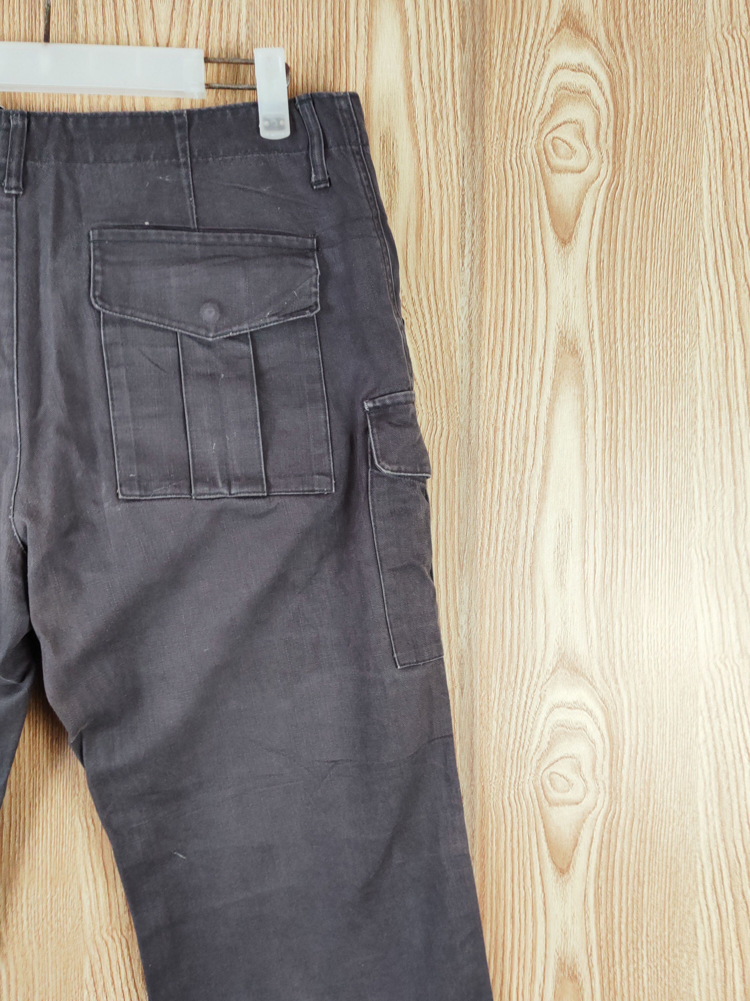 Japanese Brand Tabloid News Dark Blue Faded Multipocket Cargo Pants #W393 Size US 32 / EU 48 - 10 Thumbnail