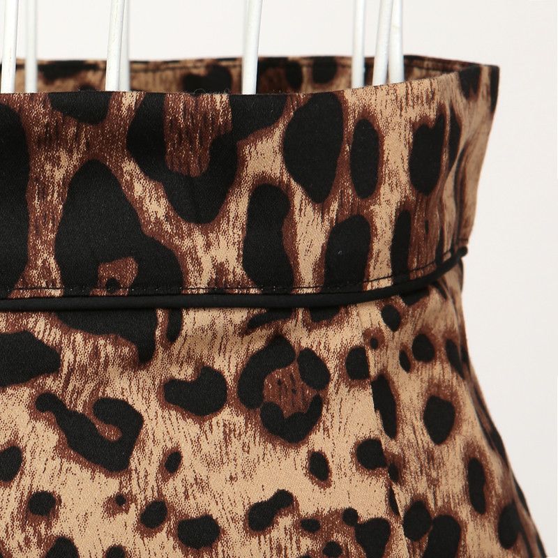 Other Leopard print pencil skirt for women Size 36" / US 14 / IT 50 - 2 Thumbnail