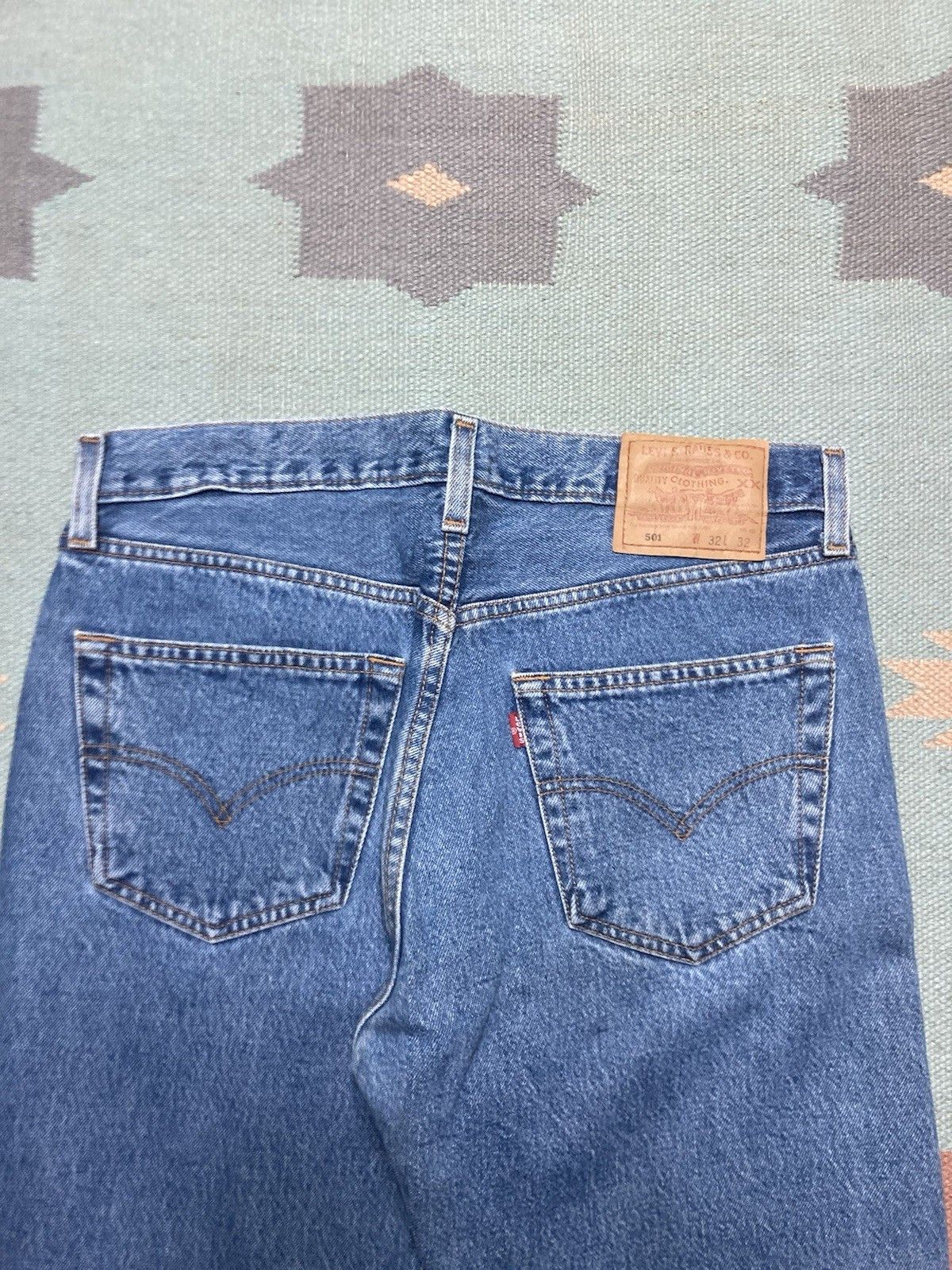 Levi's × Vintage Levi’s 501 xx jeans button fly mediu wash denim Mexico 32x31 Size US 32 / EU 48 - 3 Thumbnail