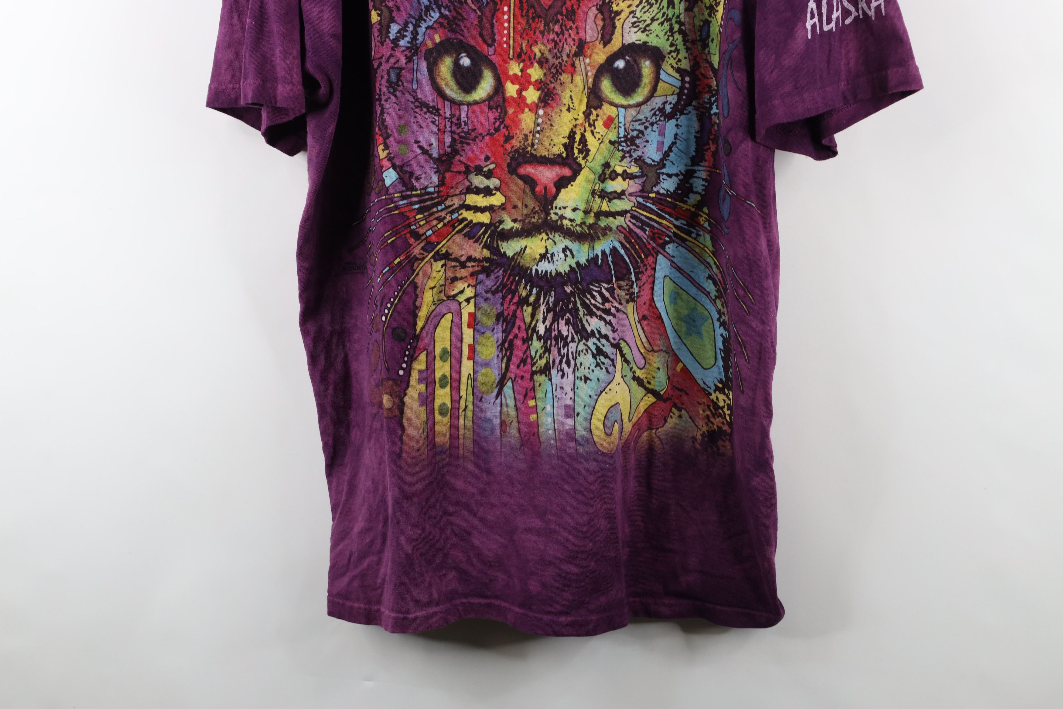 Vintage Vintage Y2K Streetwear Abstract Acid Wash Cat Kitten T-Shirt Size US XXL / EU 58 / 5 - 3 Thumbnail