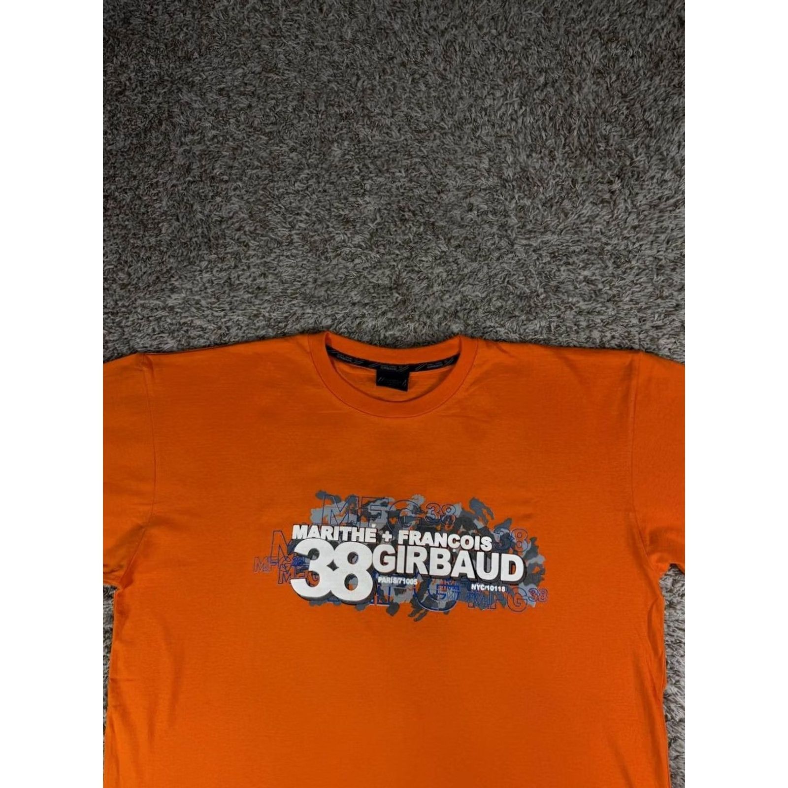 Vintage VINTAGE Marithe Francois Girbaud Orange Big 38 Graphic T-Shirt XXL Y2K Hip Hop Skate Mens Size US XXL / EU 58 / 5 - 2 Thumbnail