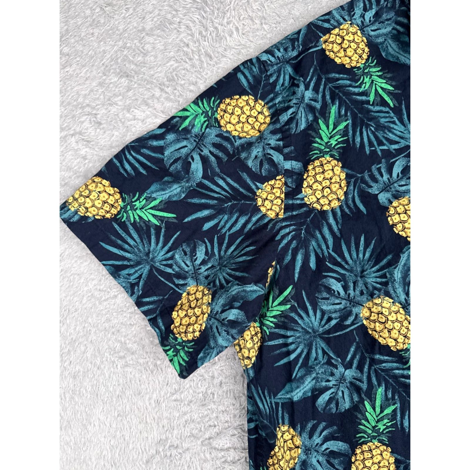 Old Navy Old Navy Button-Up Shirt Men 2XL Blue Floral AOP Hawaiian Cotton Size US XXL / EU 58 / 5 - 3 Thumbnail