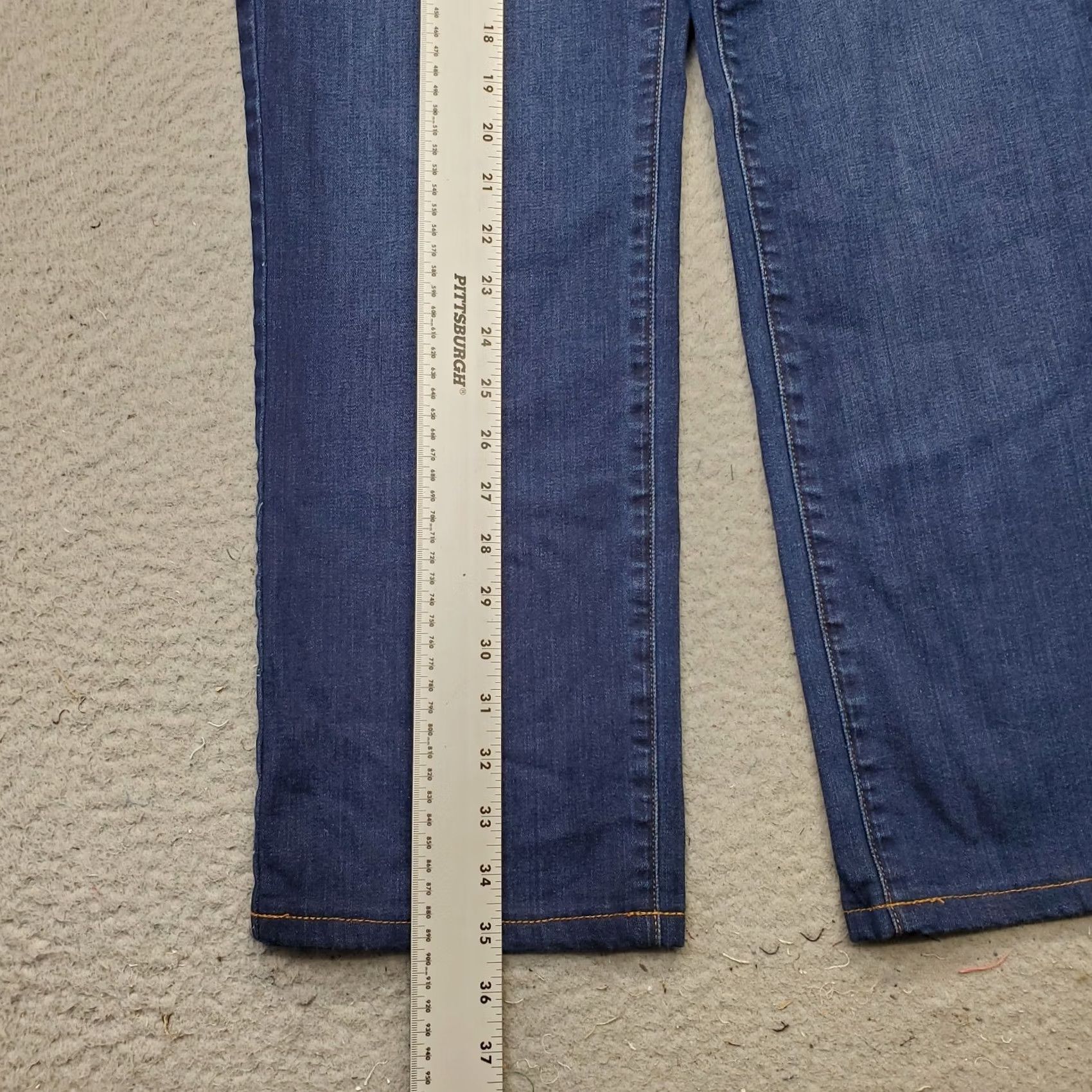 NYDJ NYDJ Womens Jeans 2 Blue Denim Bailey Relaxed Straight Pull On Classic Straight Jeans Womens Size 2 Blue Size 26" / US 2 / IT 38 - 3 Thumbnail