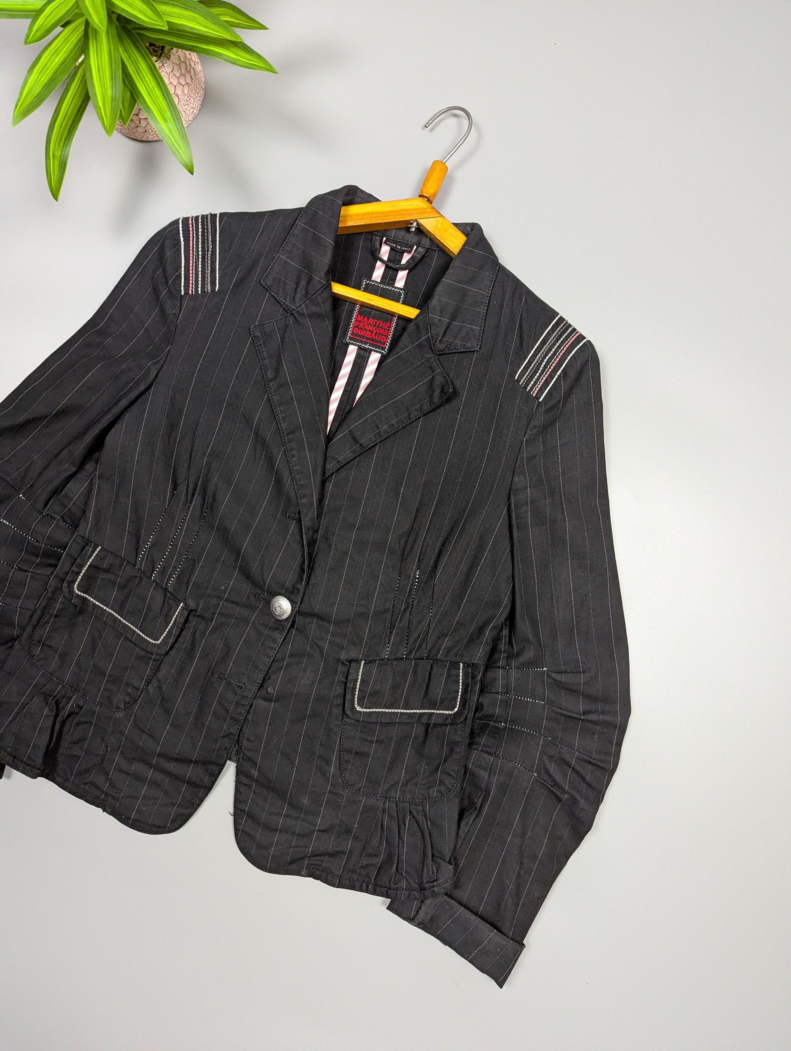 Marithe + Francois Girbaud Rare Marithé François Girbaud Architectural Tailoring Jacket Size XS / US 0-2 / IT 36-38 - 6 Thumbnail