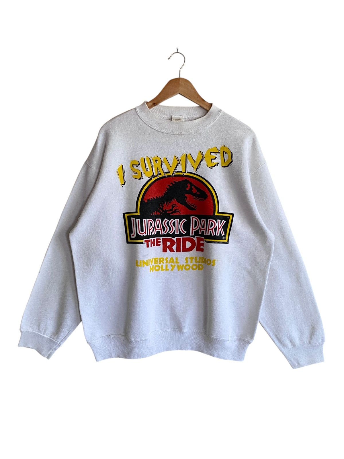 Vintage Vintage Movie Jurassic Park Sweatshirt 1990s Size US L / EU 52-54 / 3 - 1 Thumbnail