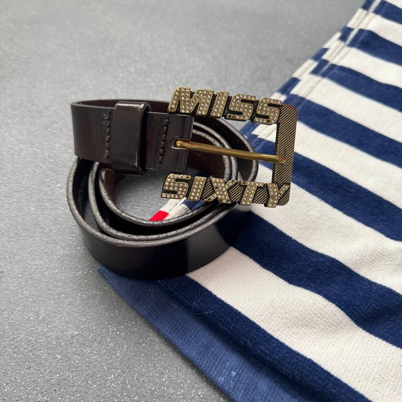 Miss Sixty × Vintage Miss Sixty Vintage Y2K Leather Belt Size ONE SIZE - 1 Thumbnail