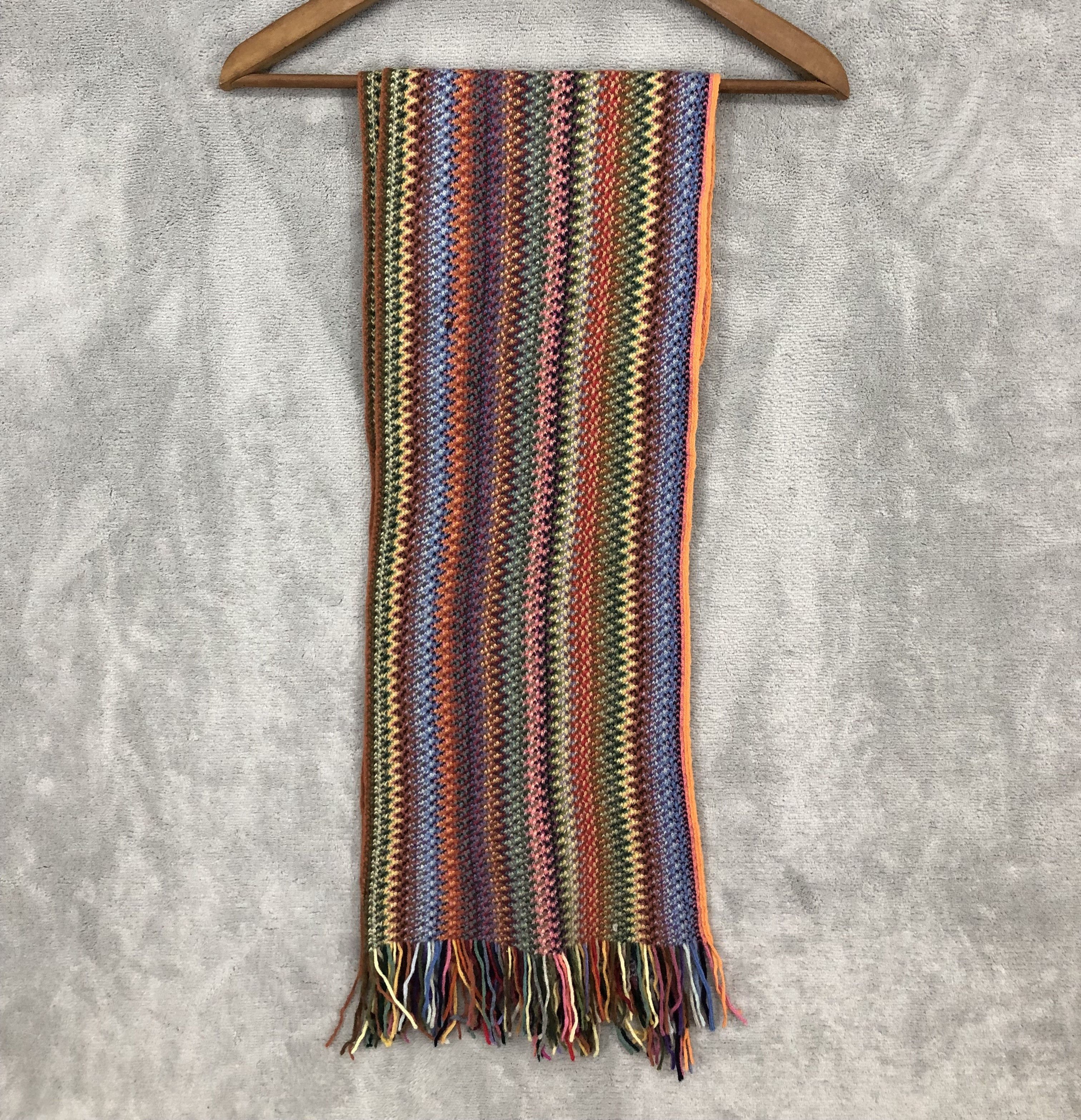 Japanese Brand Glen Prince Multicolor Scarf Muffler Neck Scarf Size ONE SIZE - 1 Thumbnail