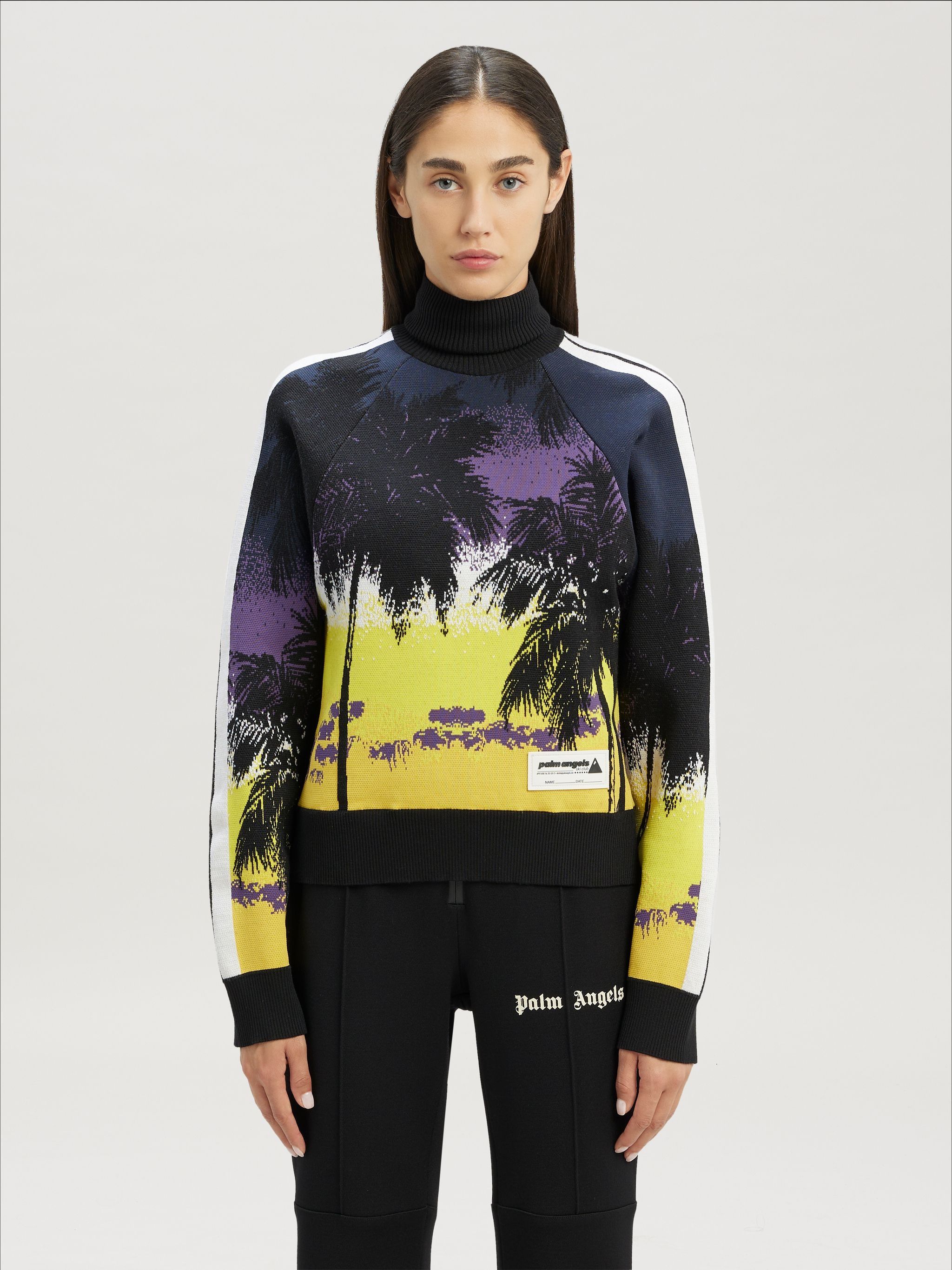 Palm Angels o1y1225 Turtleneck Sweater in Multicolor Size XS / US 0-2 / IT 36-38 - 2 Thumbnail