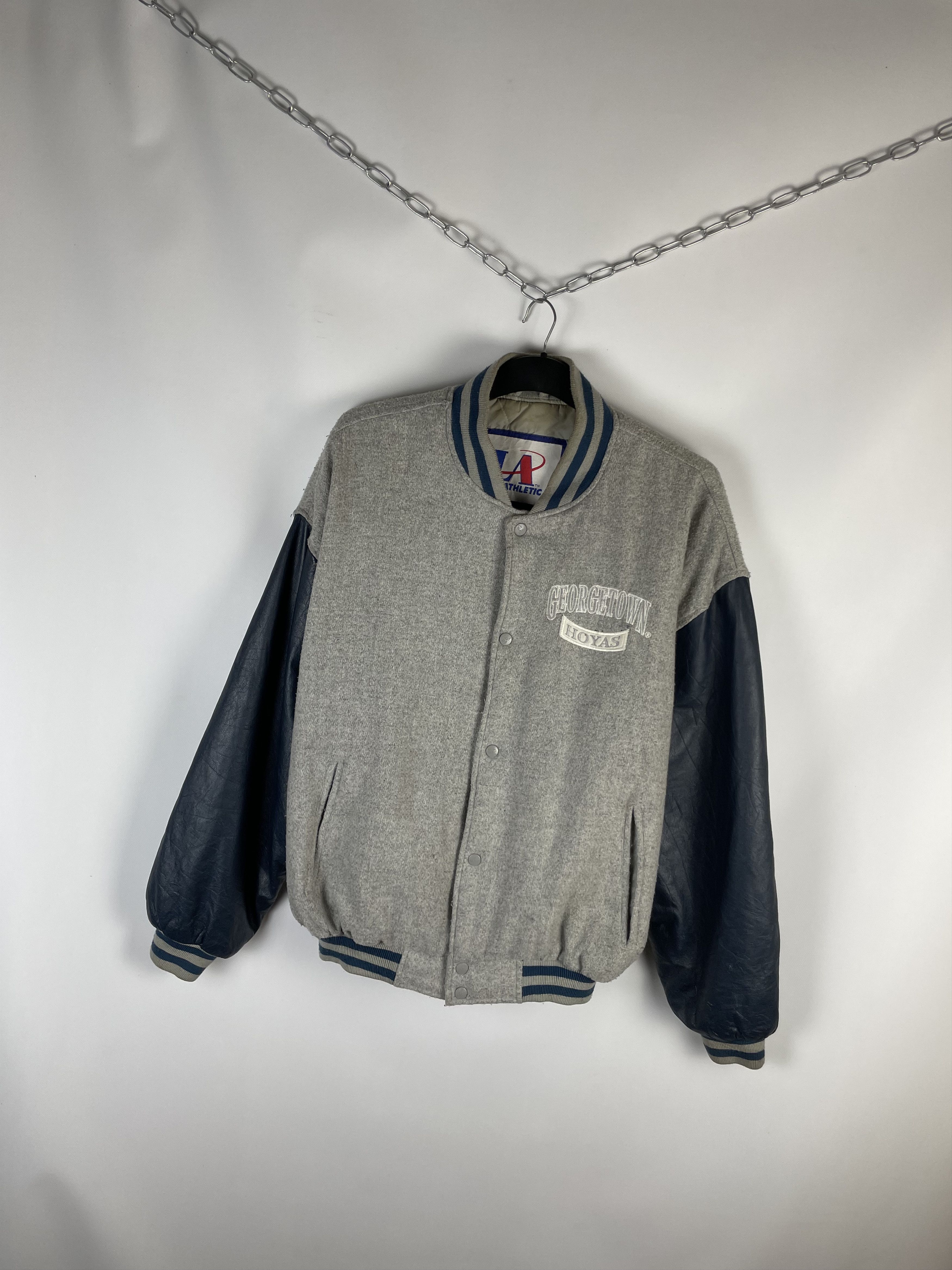 MLB Vintage 90s Georgetown Hoyas jacket 90s Size US XL / EU 56 / 4 - 2 Thumbnail