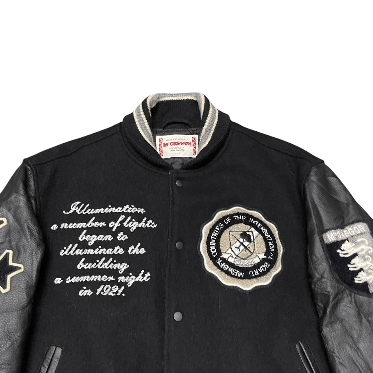 McGregor Vintage McGregor Wool Leather Varsity Jacket Size US L / EU 52-54 / 3 - 2 Thumbnail