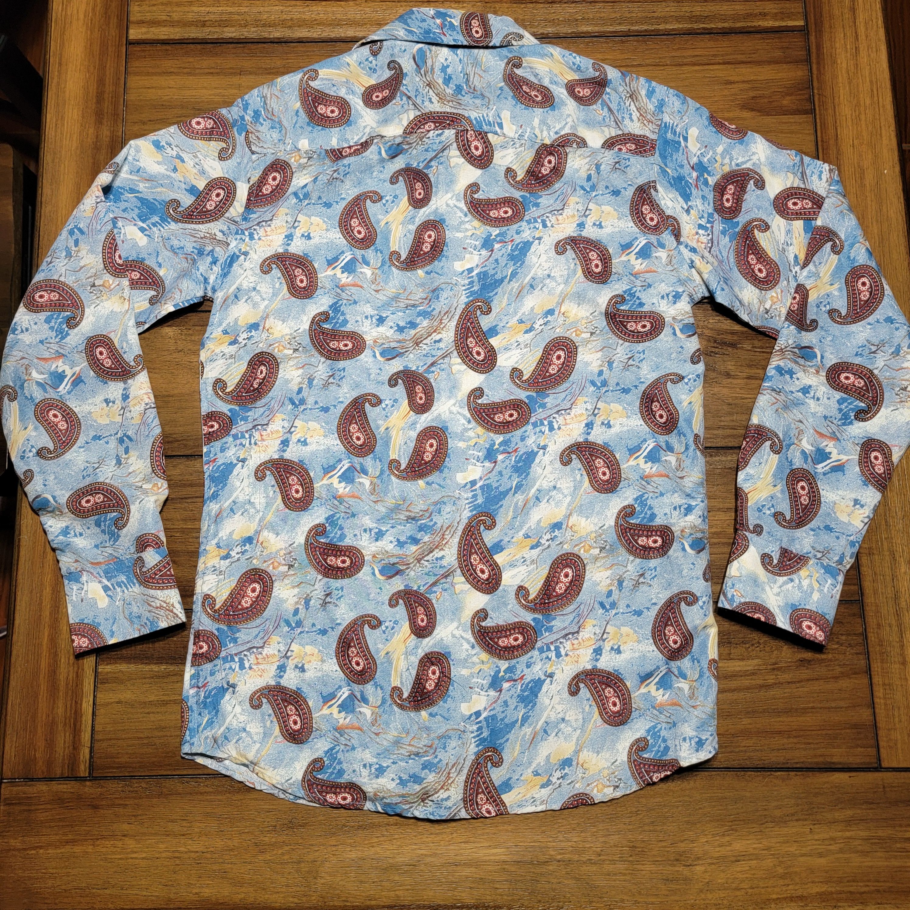 The Silver Stone Silver Stone Collection LS Lg Paisley Shirt - Size Small NWT Size US S / EU 44-46 / 1 - 3 Thumbnail