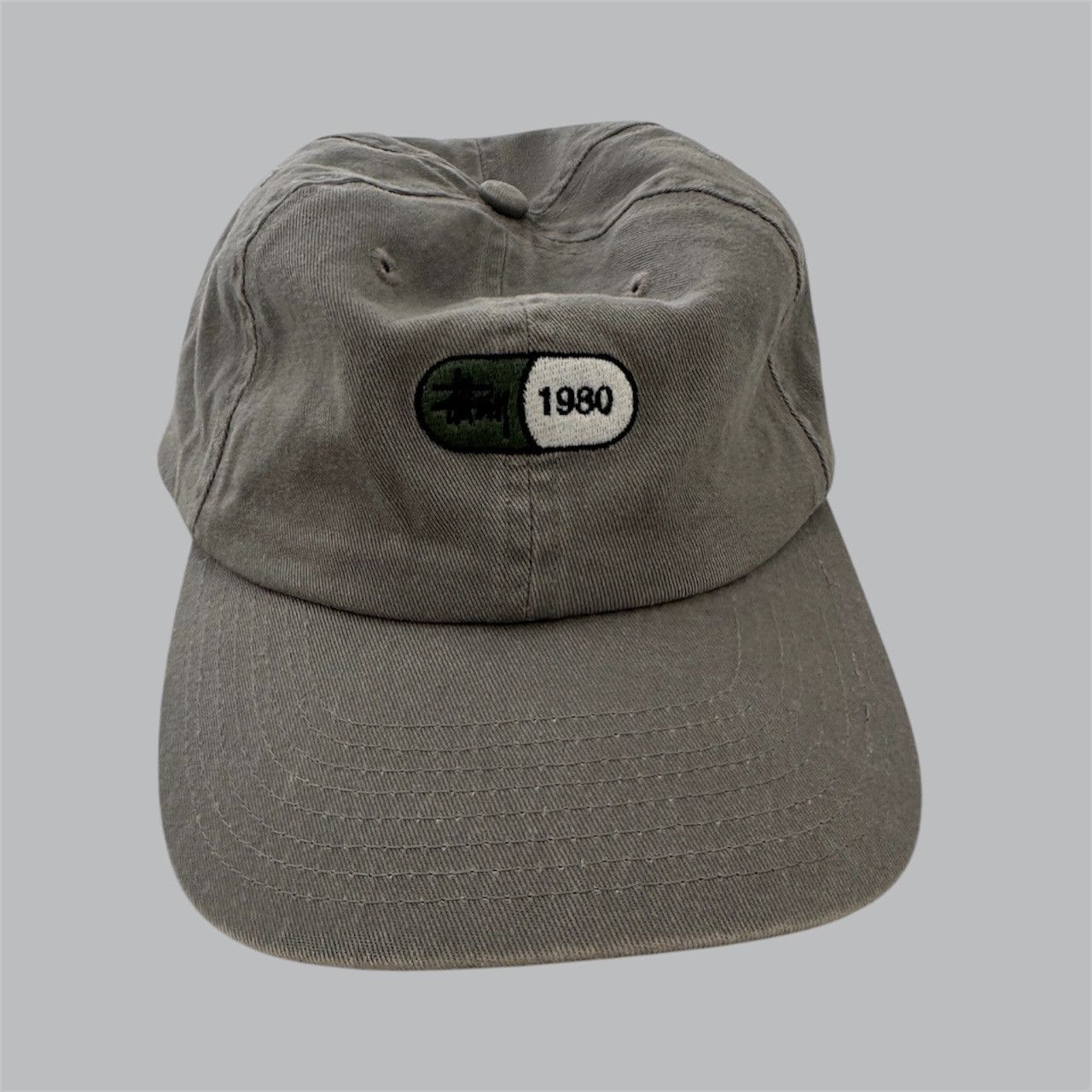 Stussy Stussy Grey Cap w/ Green Detail Size ONE SIZE - 3 Thumbnail