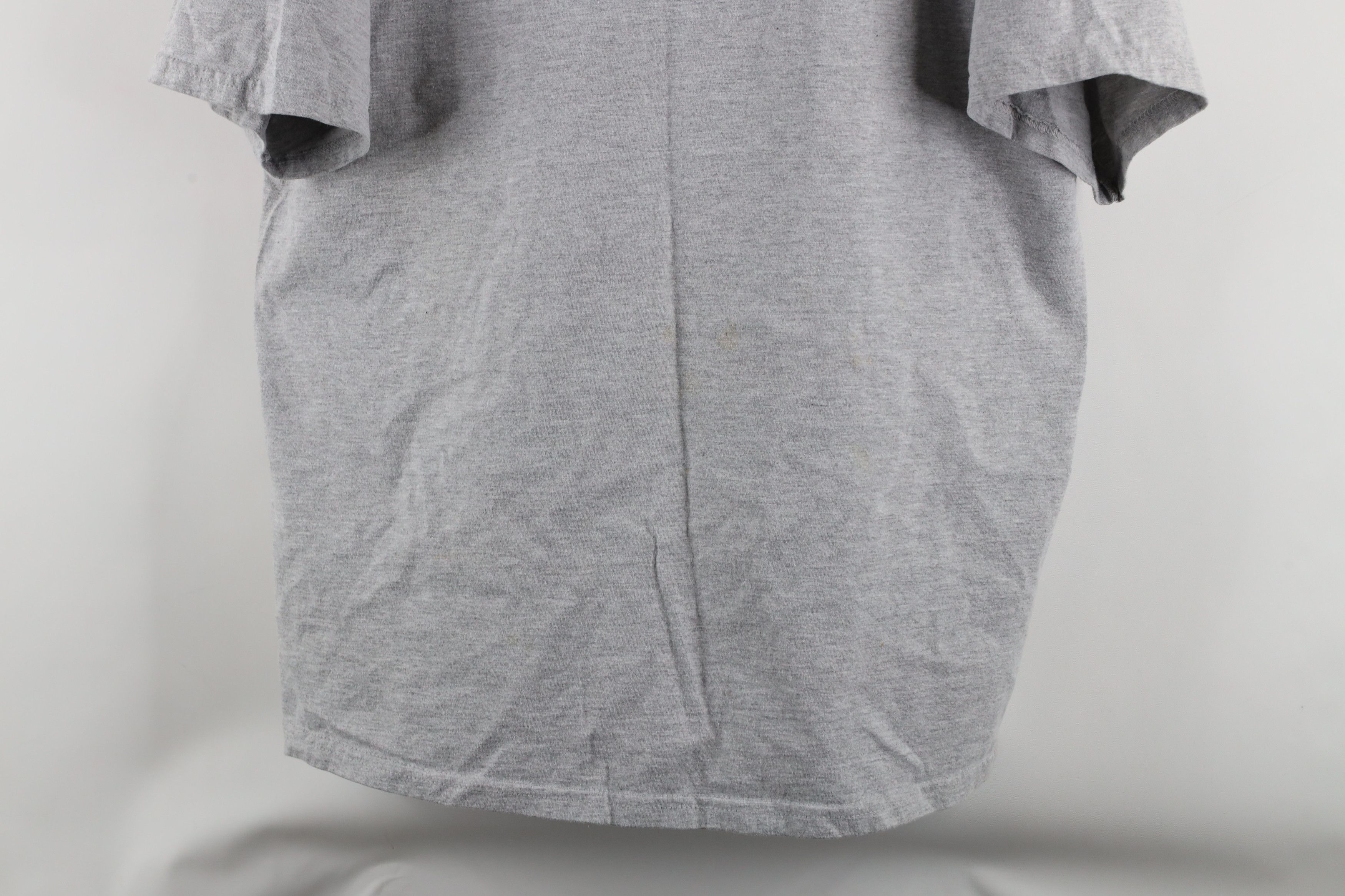 Vintage Vintage 90s Streetwear Heavyweight T-Shirt Heather Gray Size US XL / EU 56 / 4 - 3 Thumbnail